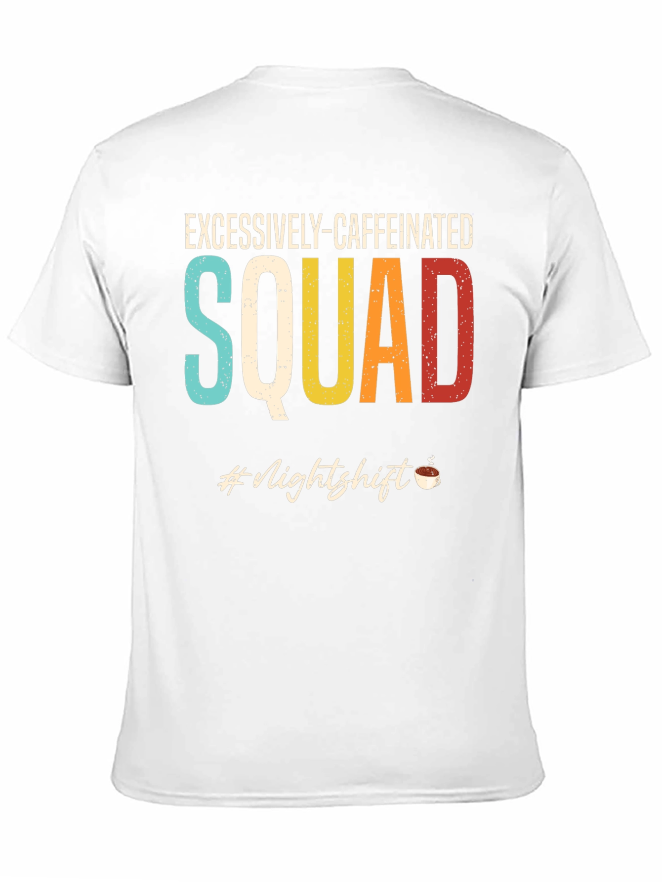 Excessively-Caffeinated Squad Black Graphic Tee