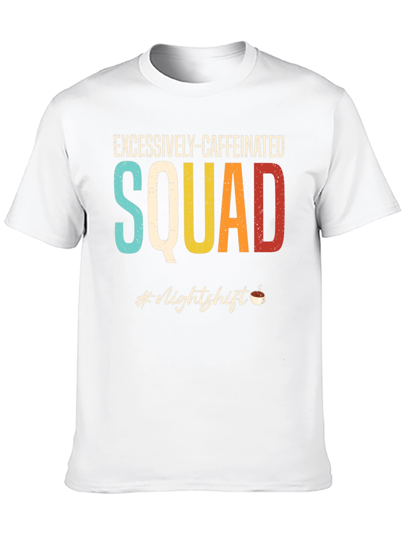 Excessively-Caffeinated Squad Black Graphic Tee