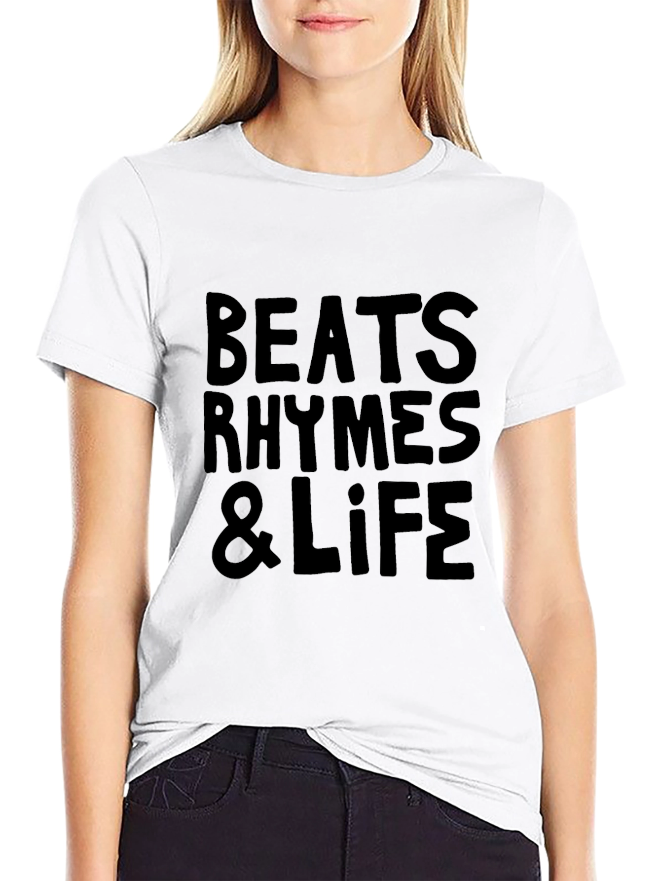 Beats Rhymes & Life Black Graphic Tee