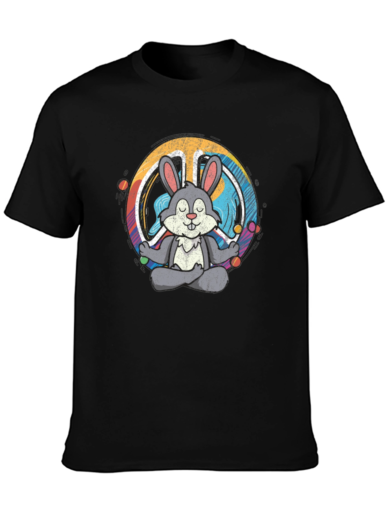Peace Bunny T-Shirt - Meditating Hare Design
