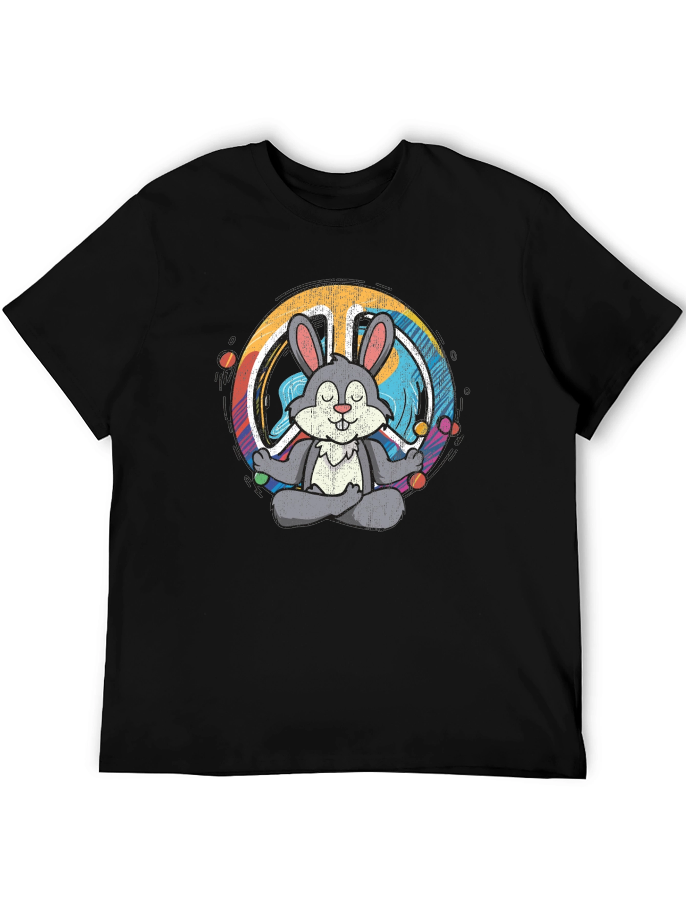 Peace Bunny T-Shirt - Meditating Hare Design