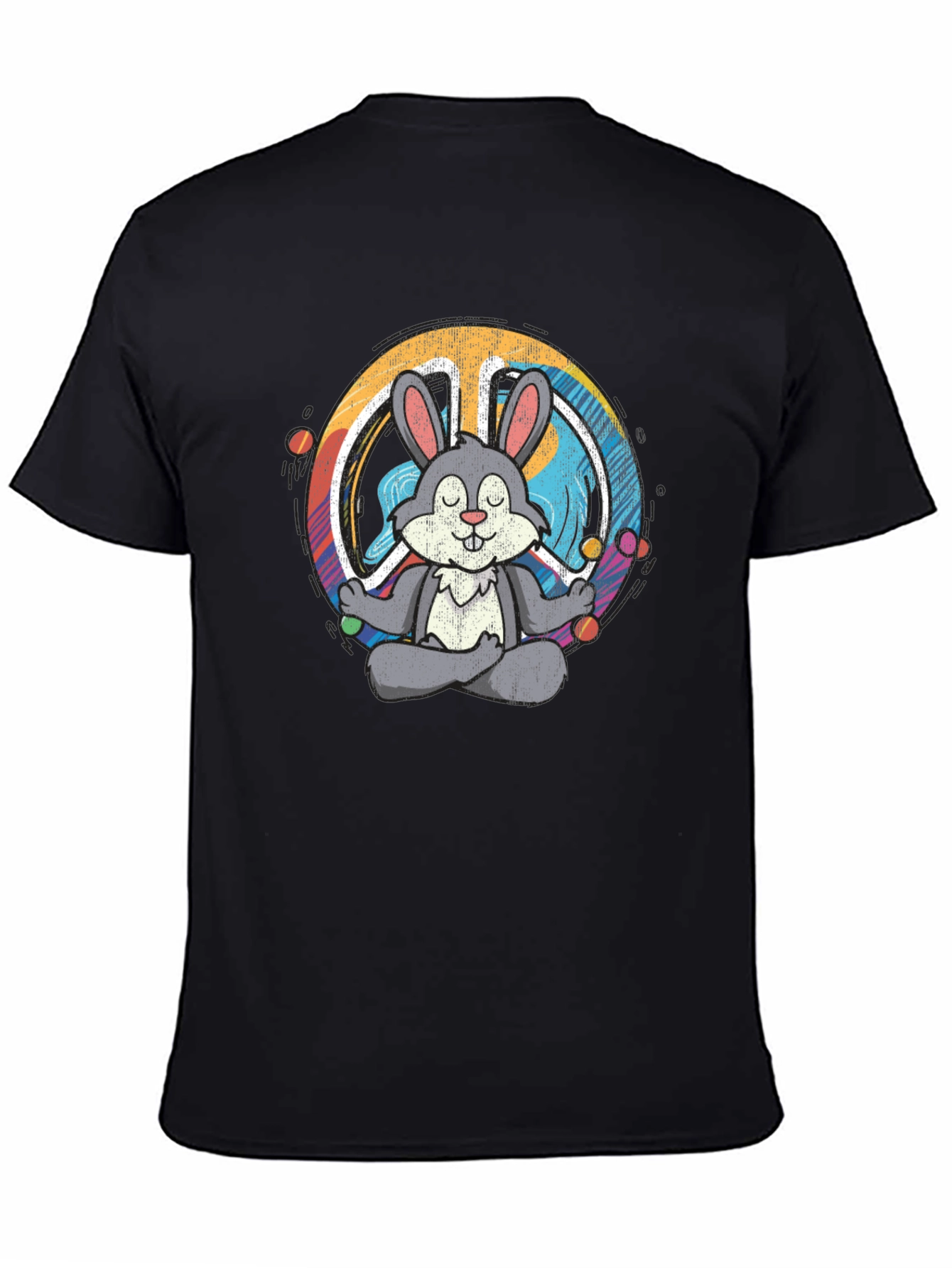 Peace Bunny T-Shirt - Meditating Hare Design