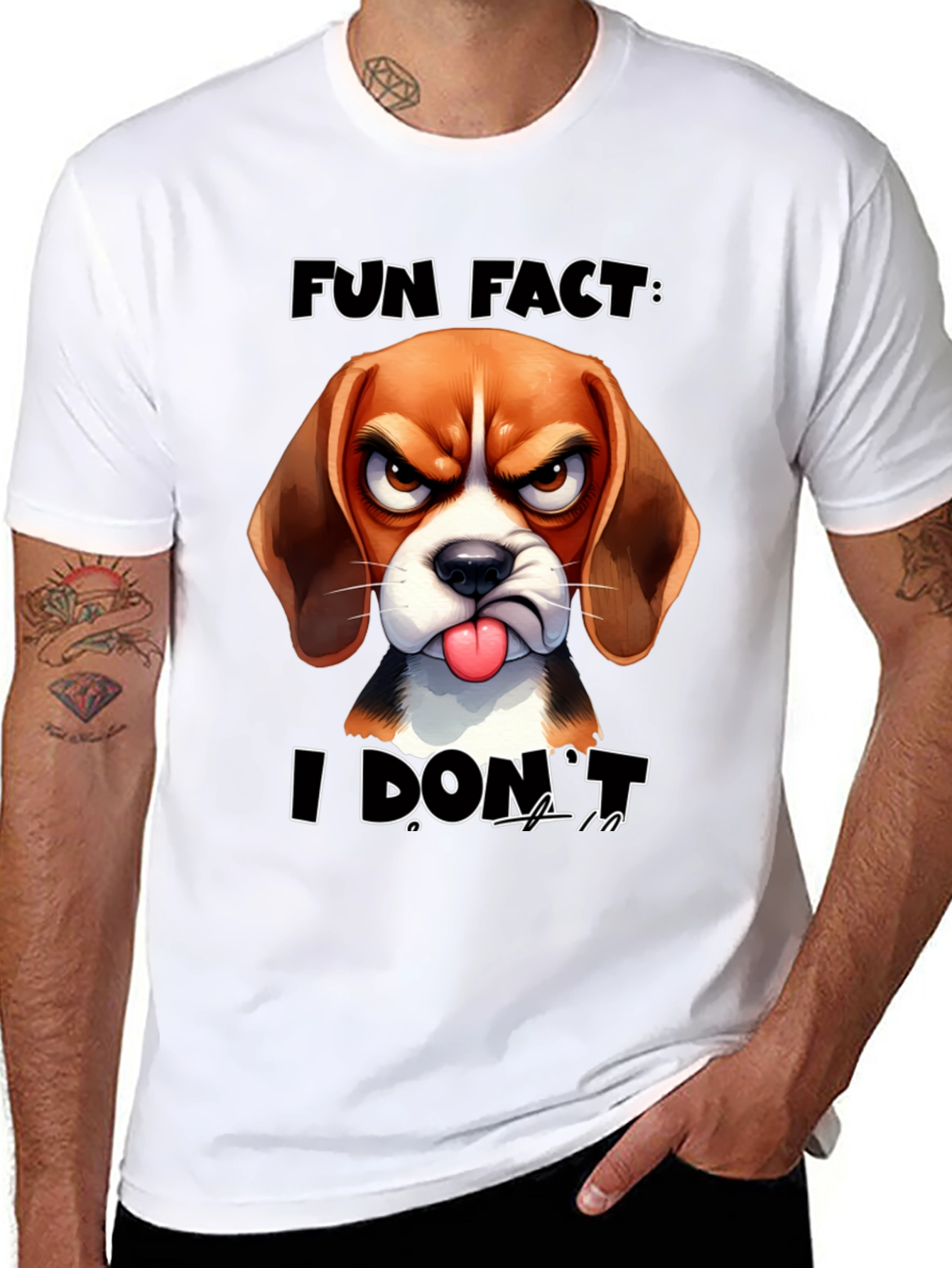 Fun Fact: Angry Dog Graphic Tee - Unisex