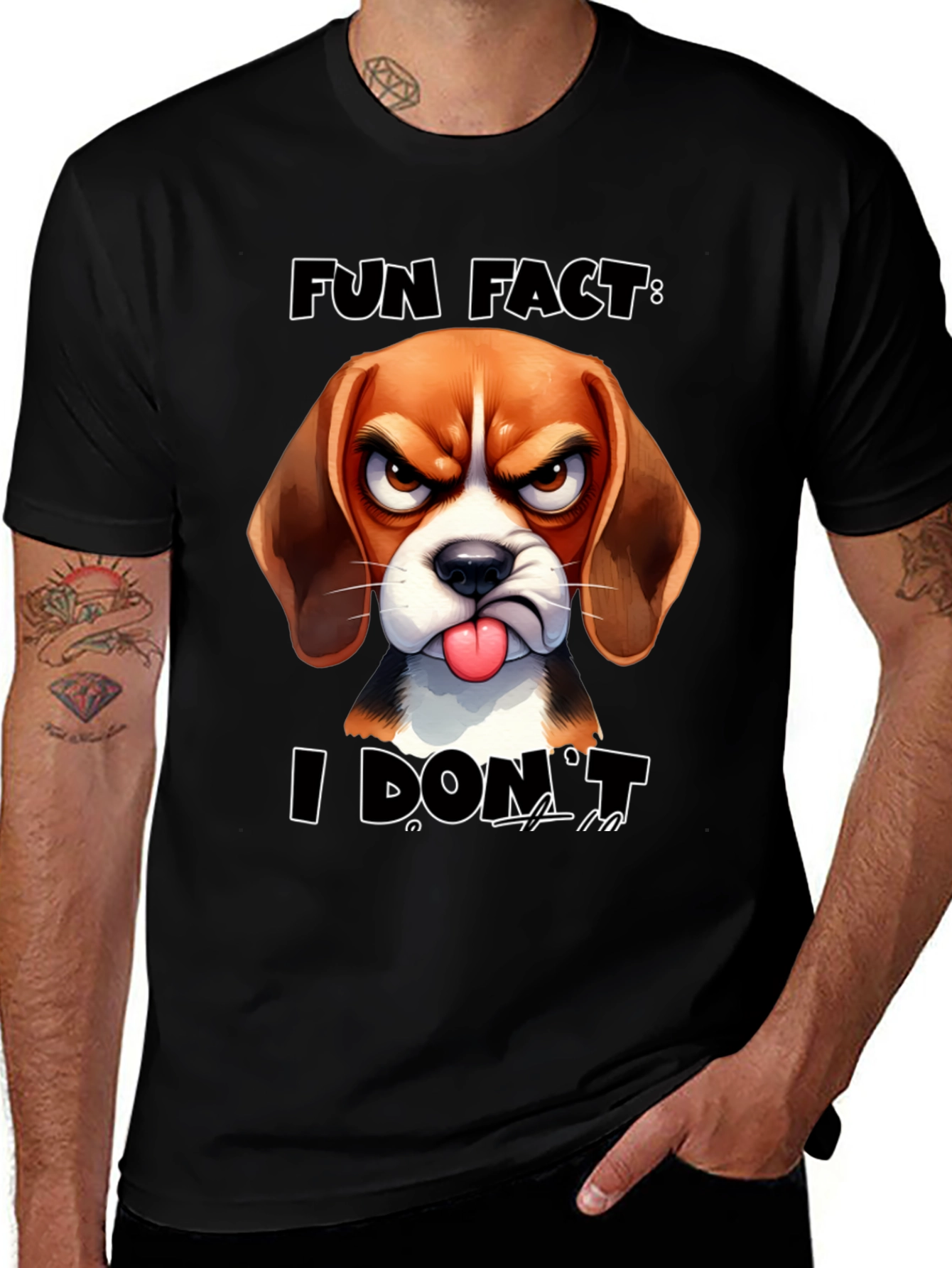 Fun Fact: Angry Dog Graphic Tee - Unisex