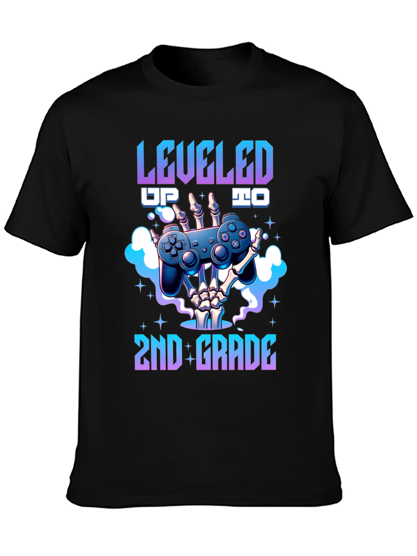 Leveled Up to 2nd Grade Gamer T-Shirt
