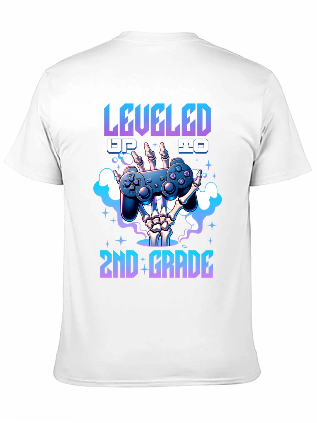 Leveled Up to 2nd Grade Gamer T-Shirt