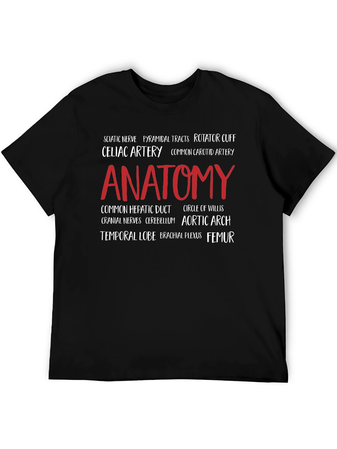 Anatomy T-Shirt: Medical Word Art Tee