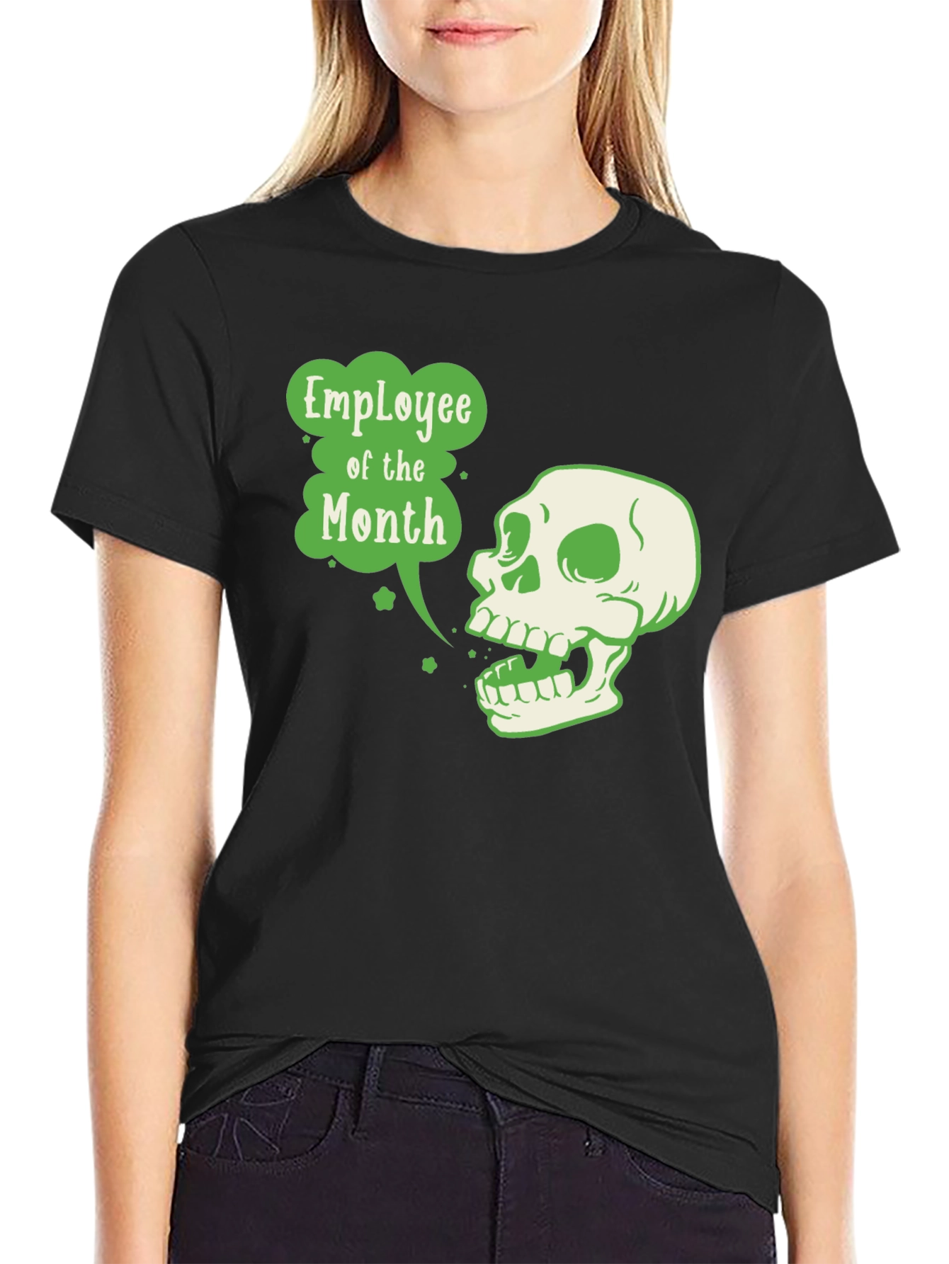 Employee of the Month Skull T-Shirt