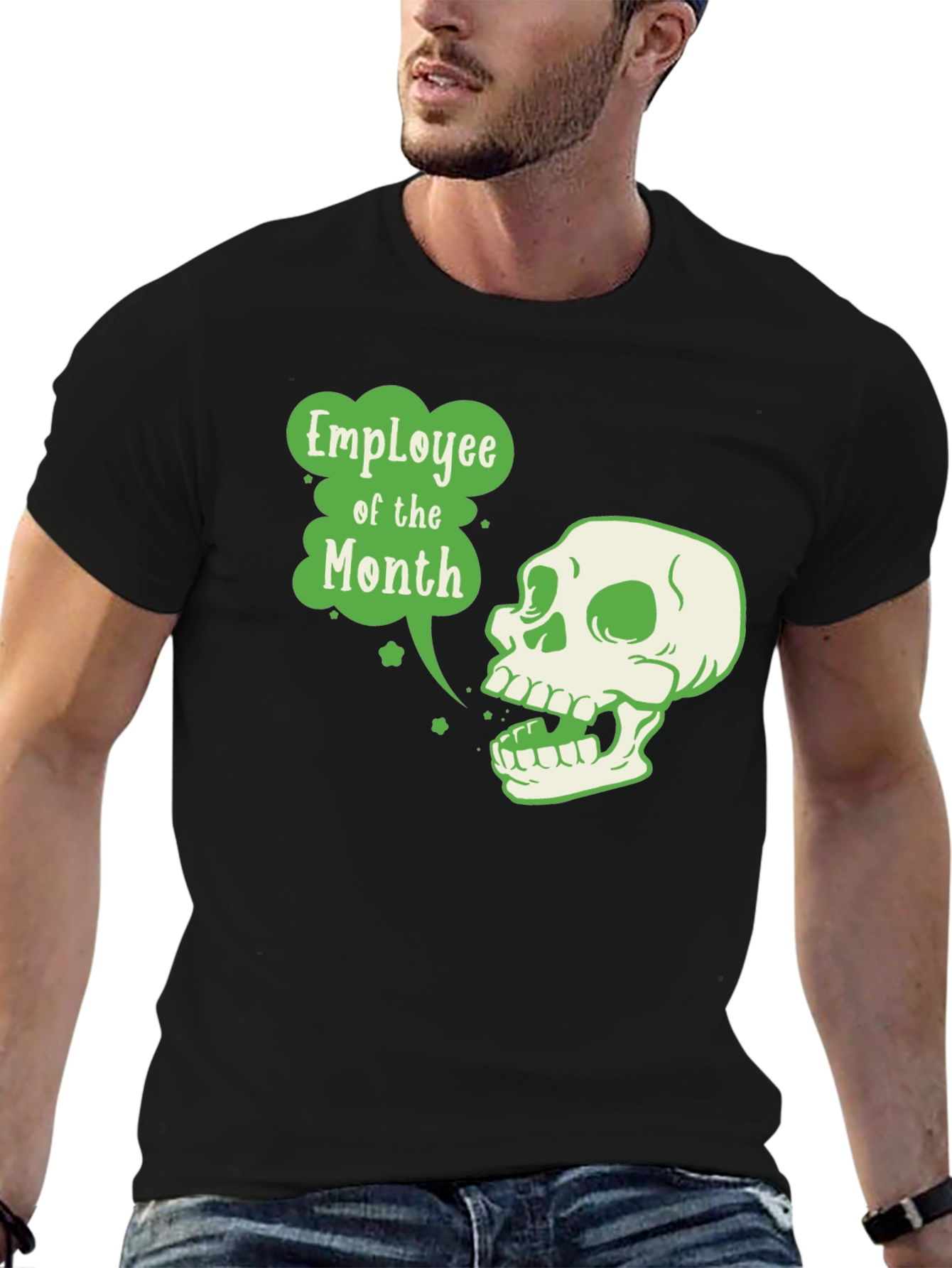 Employee of the Month Skull T-Shirt