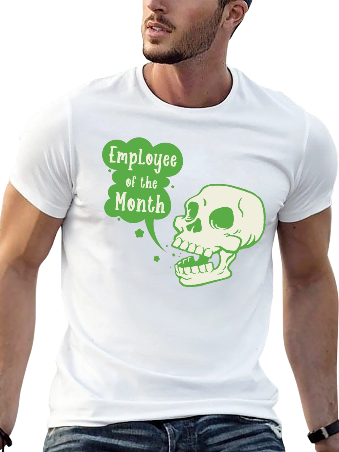 Employee of the Month Skull T-Shirt