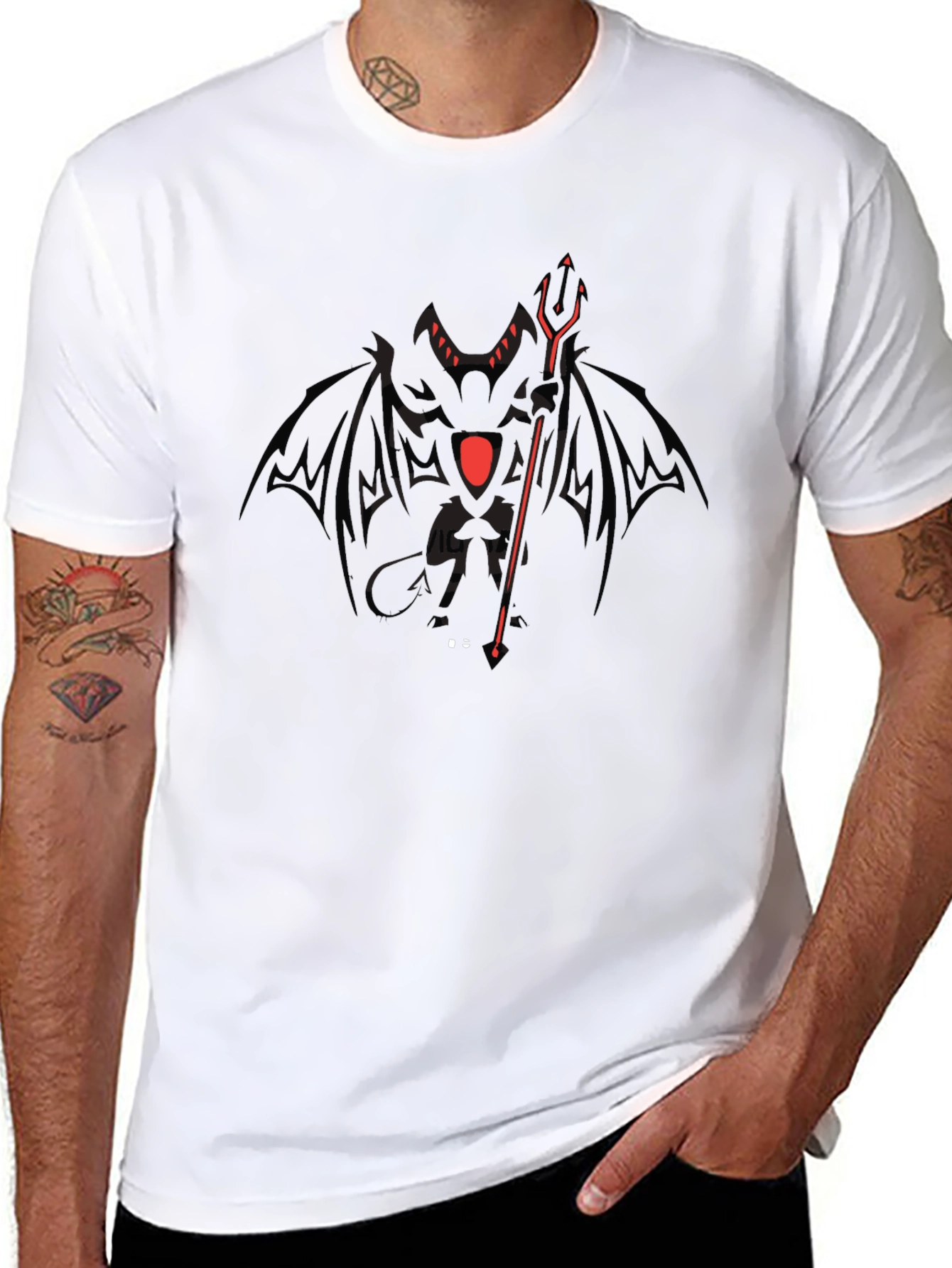 Dark Demon Graphic Tee - Mens Black T-Shirt