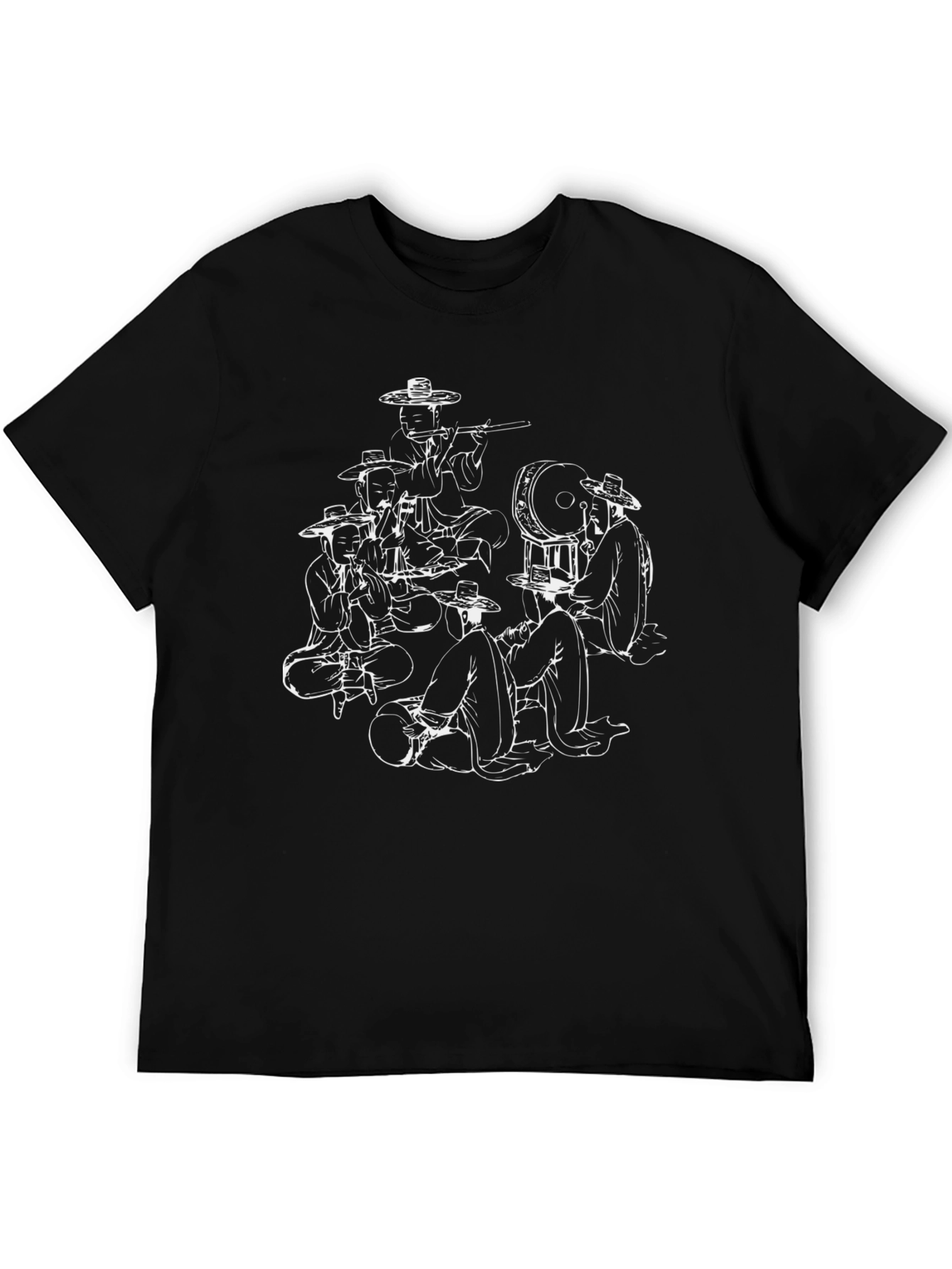 Korean Folk Music Black T-Shirt
