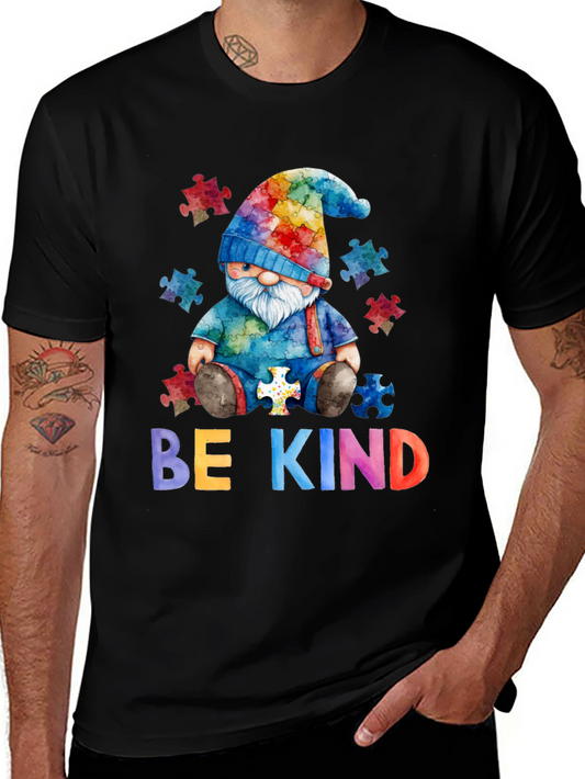 Be Kind Autism Awareness Gnome T-Shirt