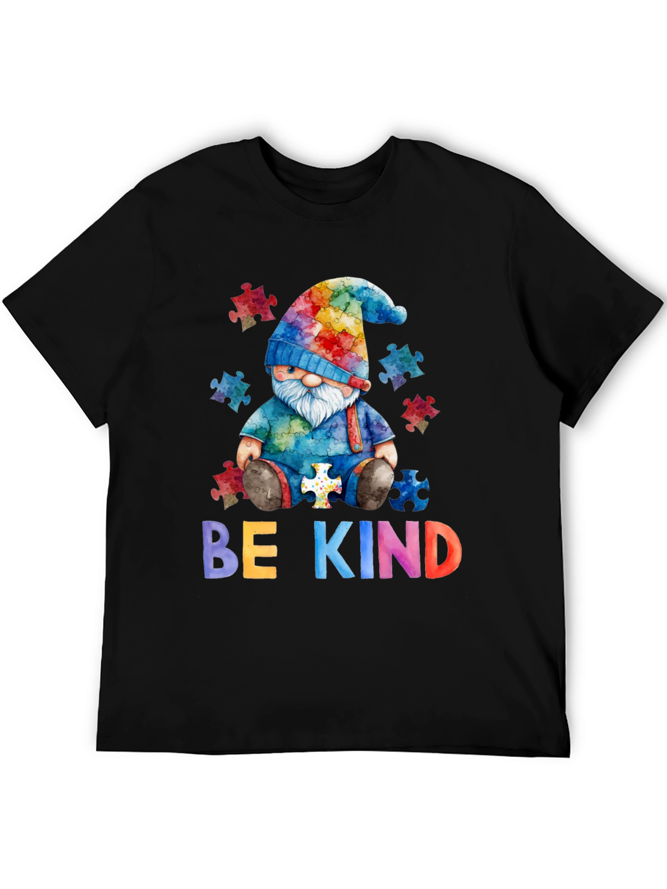 Be Kind Autism Awareness Gnome T-Shirt