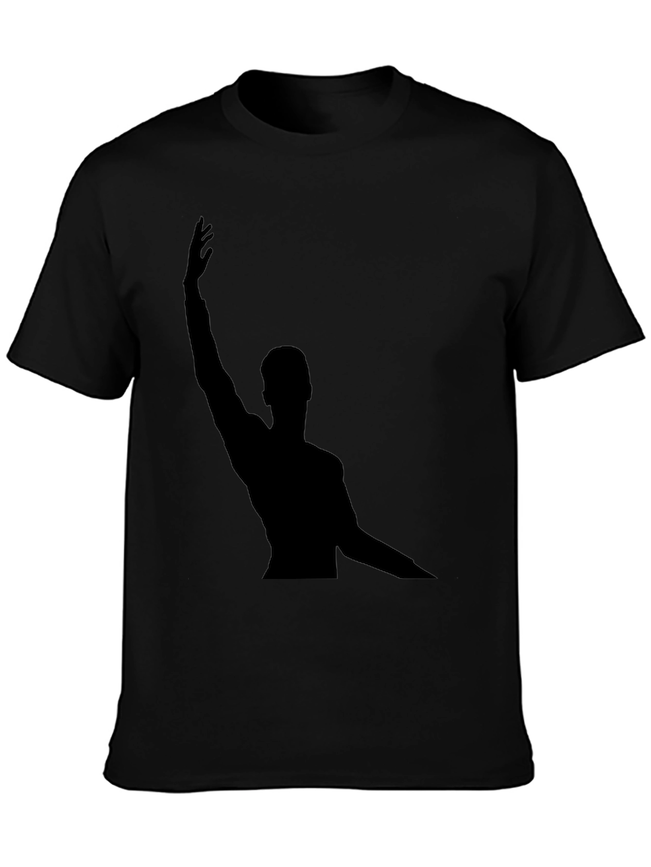 Silhouette Graphic Tee - Black Cotton Blend