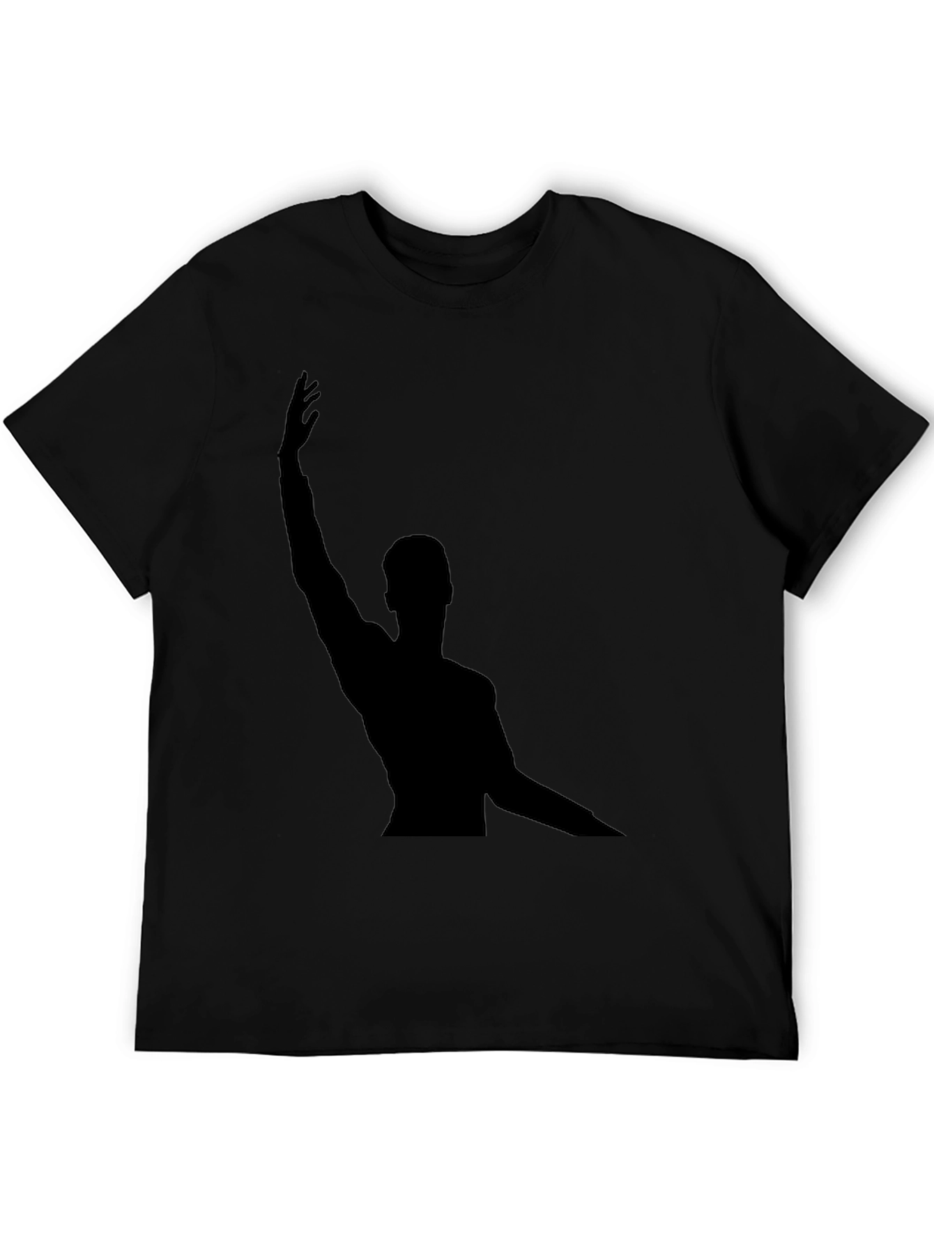 Silhouette Graphic Tee - Black Cotton Blend
