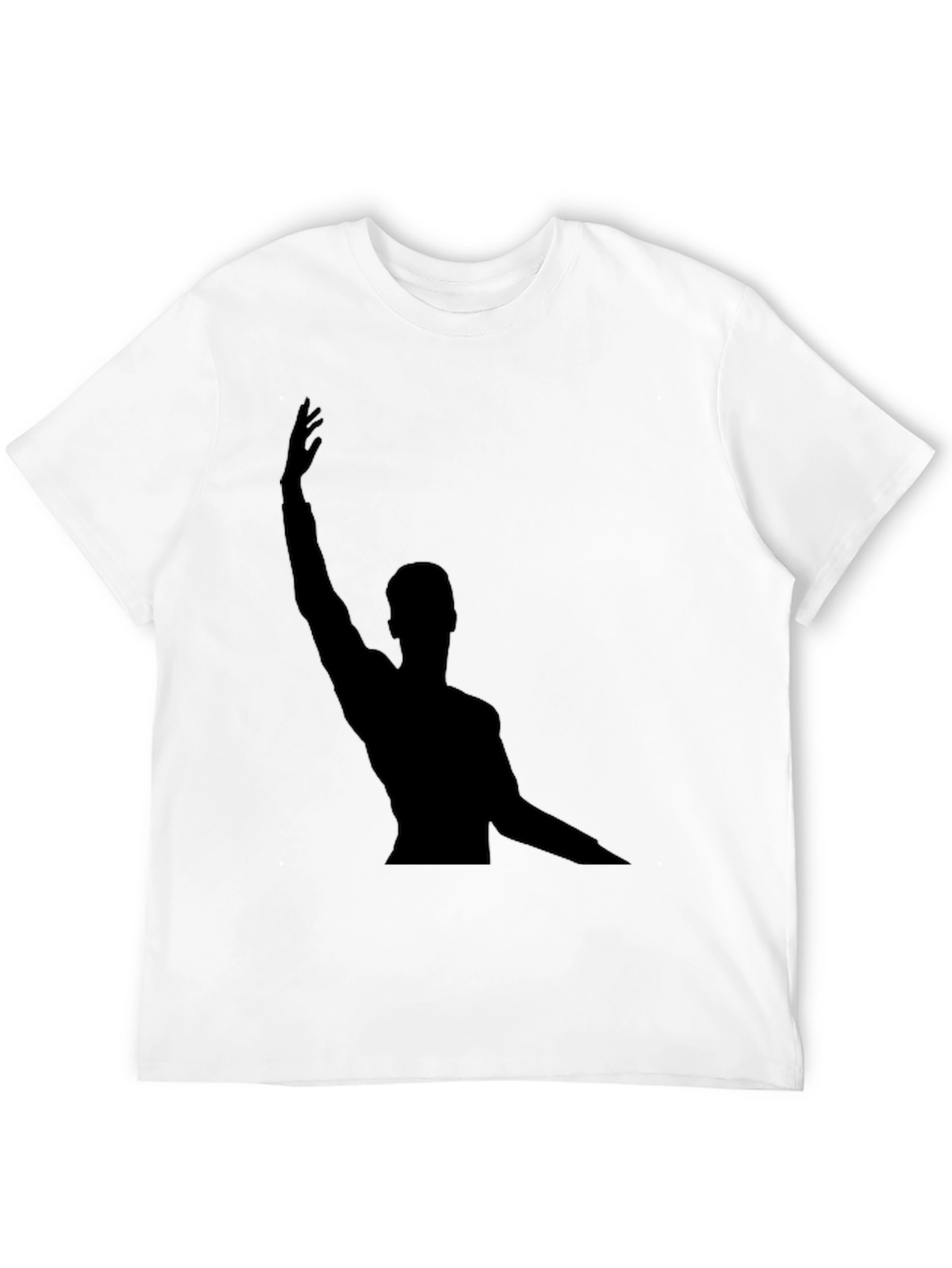Silhouette Graphic Tee - Black Cotton Blend