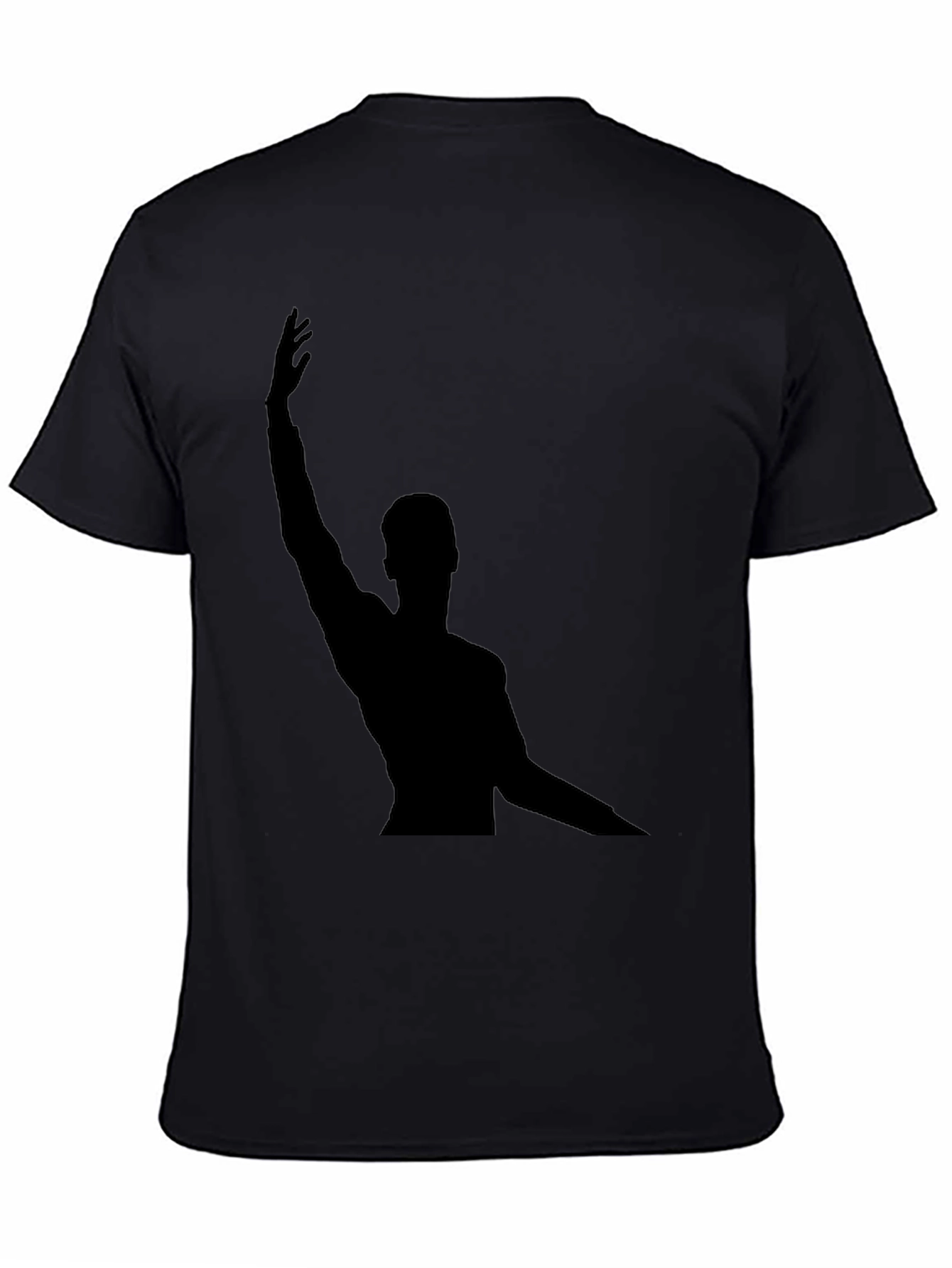 Silhouette Graphic Tee - Black Cotton Blend