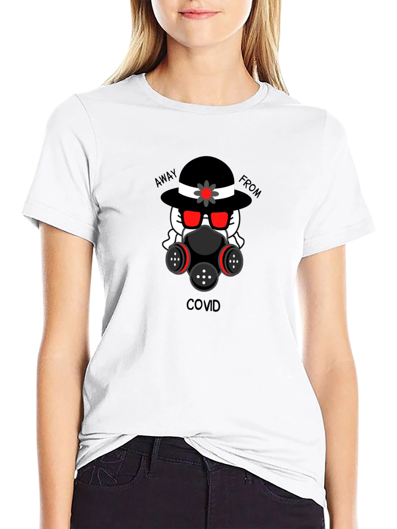 Away From Covid T-Shirt: Stylish Mask Design