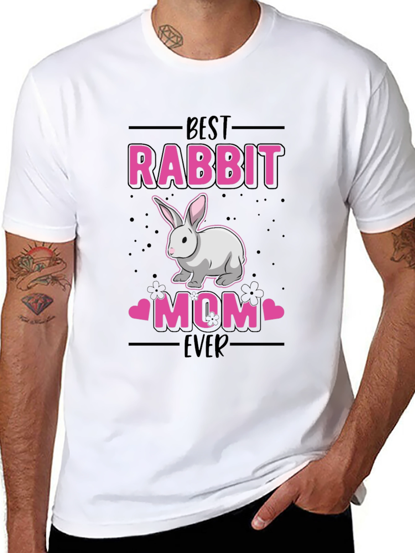 Best Rabbit Mom Ever Graphic T-Shirt
