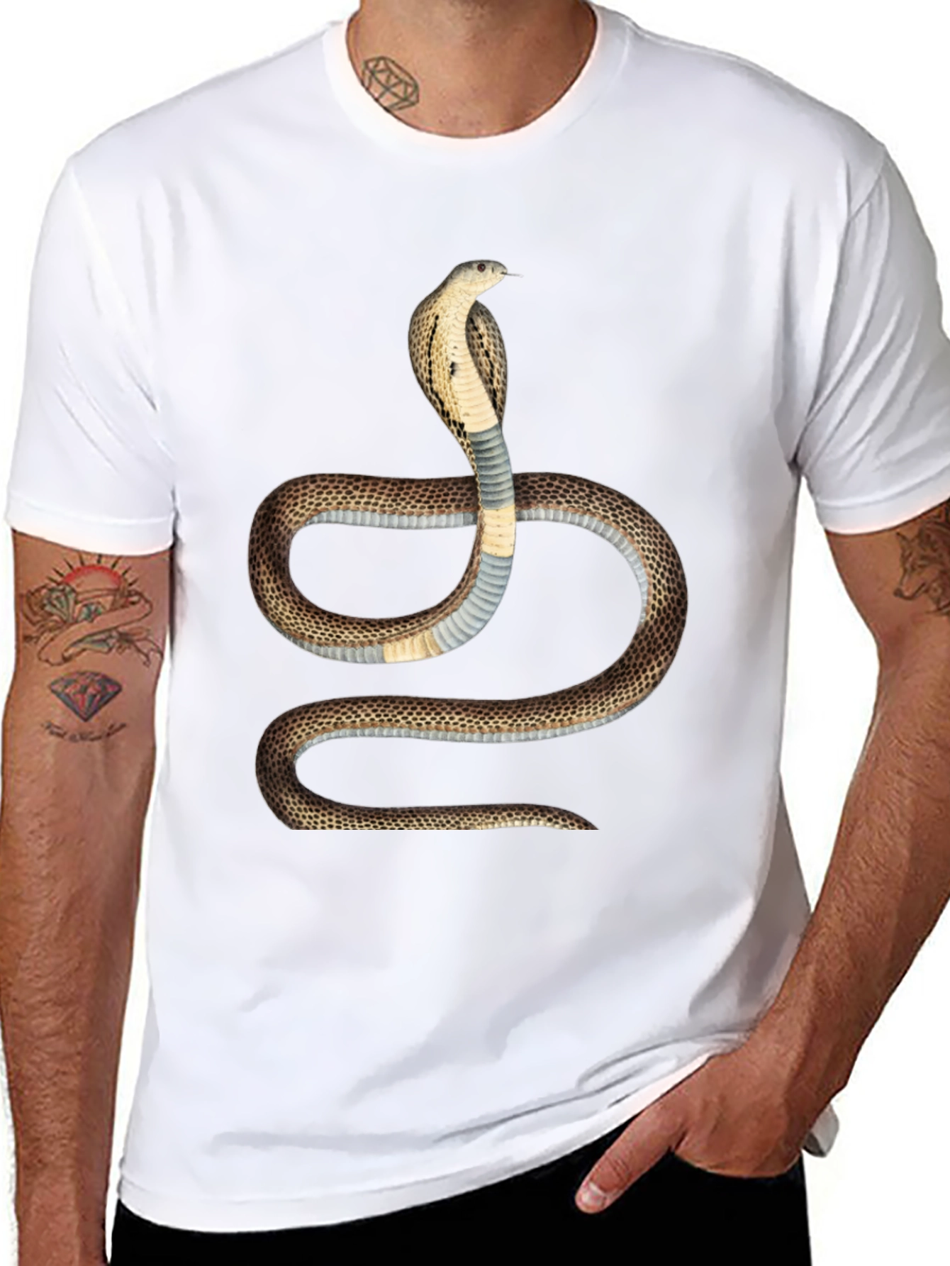Cobra Graphic T-Shirt - Bold Snake Design