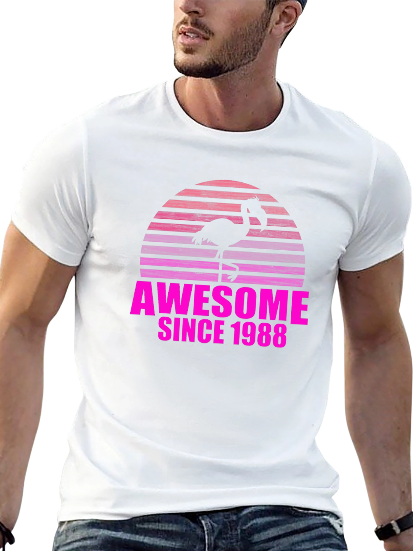 Awesome Since 1988 Flamingo T-Shirt