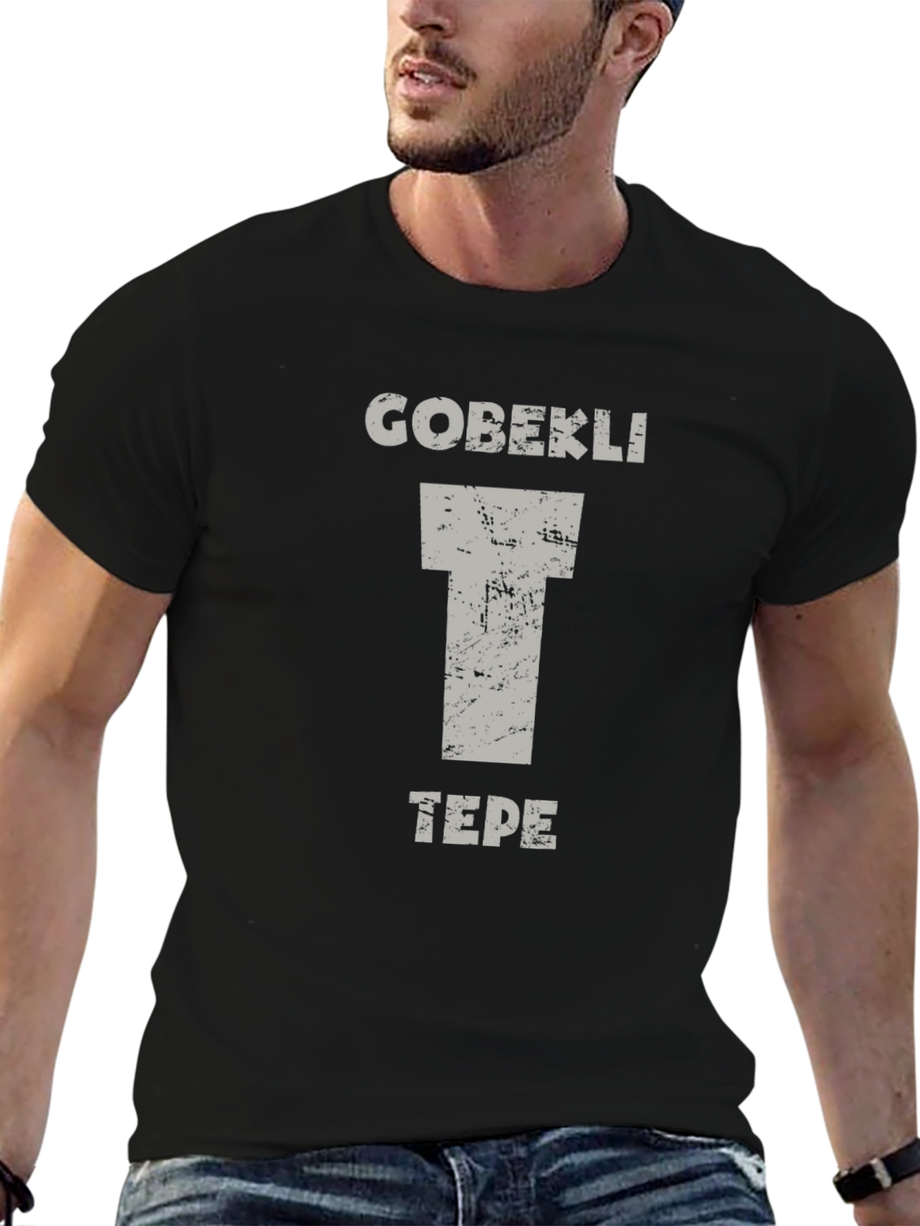 Göbekli Tepe Graphic Tee - Black T-Shirt