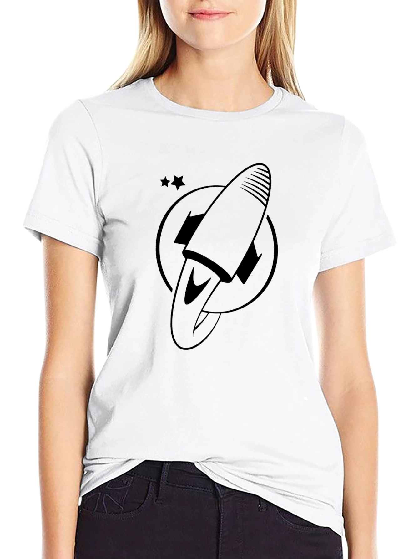 Rocket Graphic T-Shirt - Soft Cotton Blend Tee