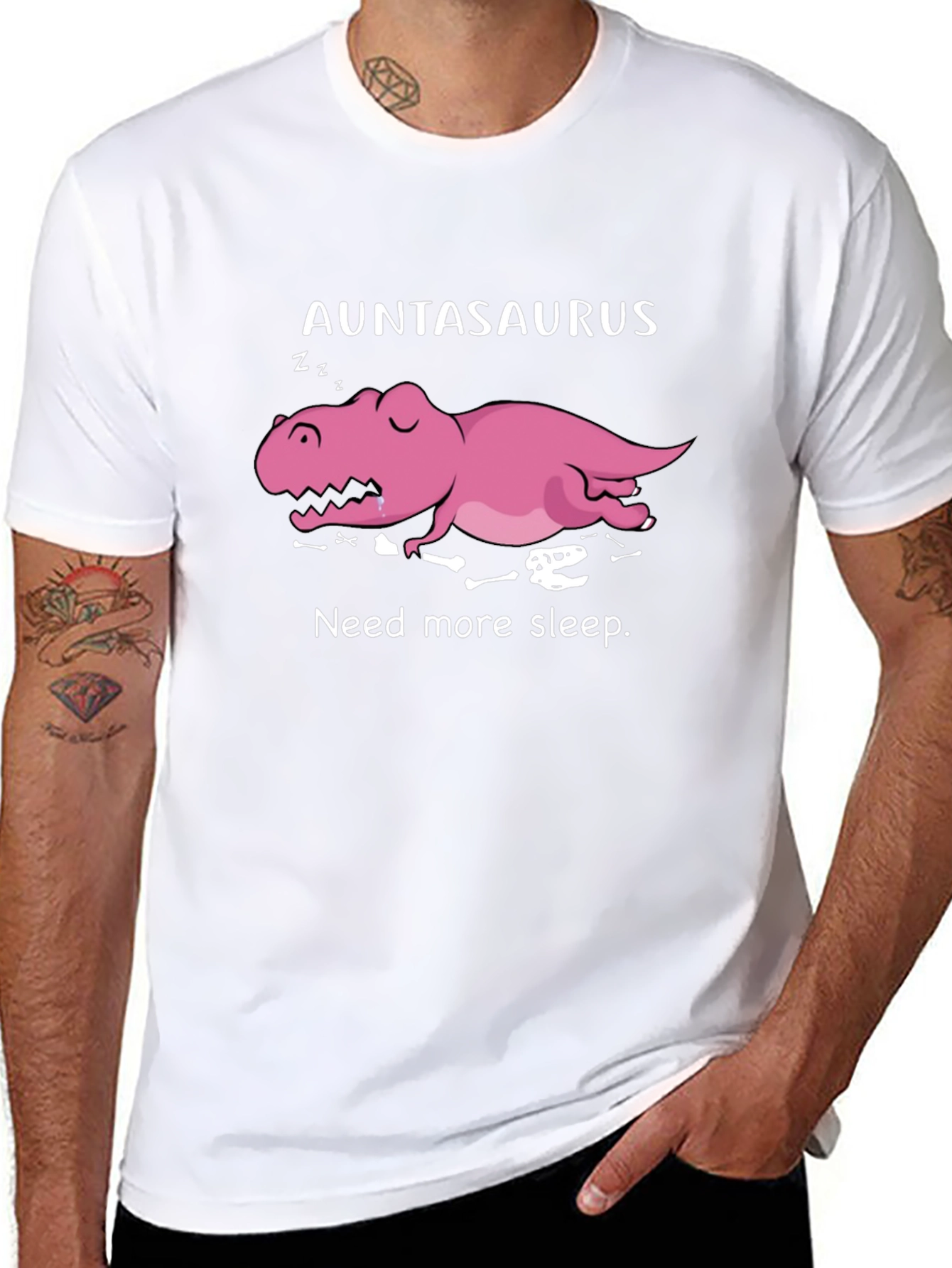 Auntasaurus Need More Sleep Funny T-Shirt