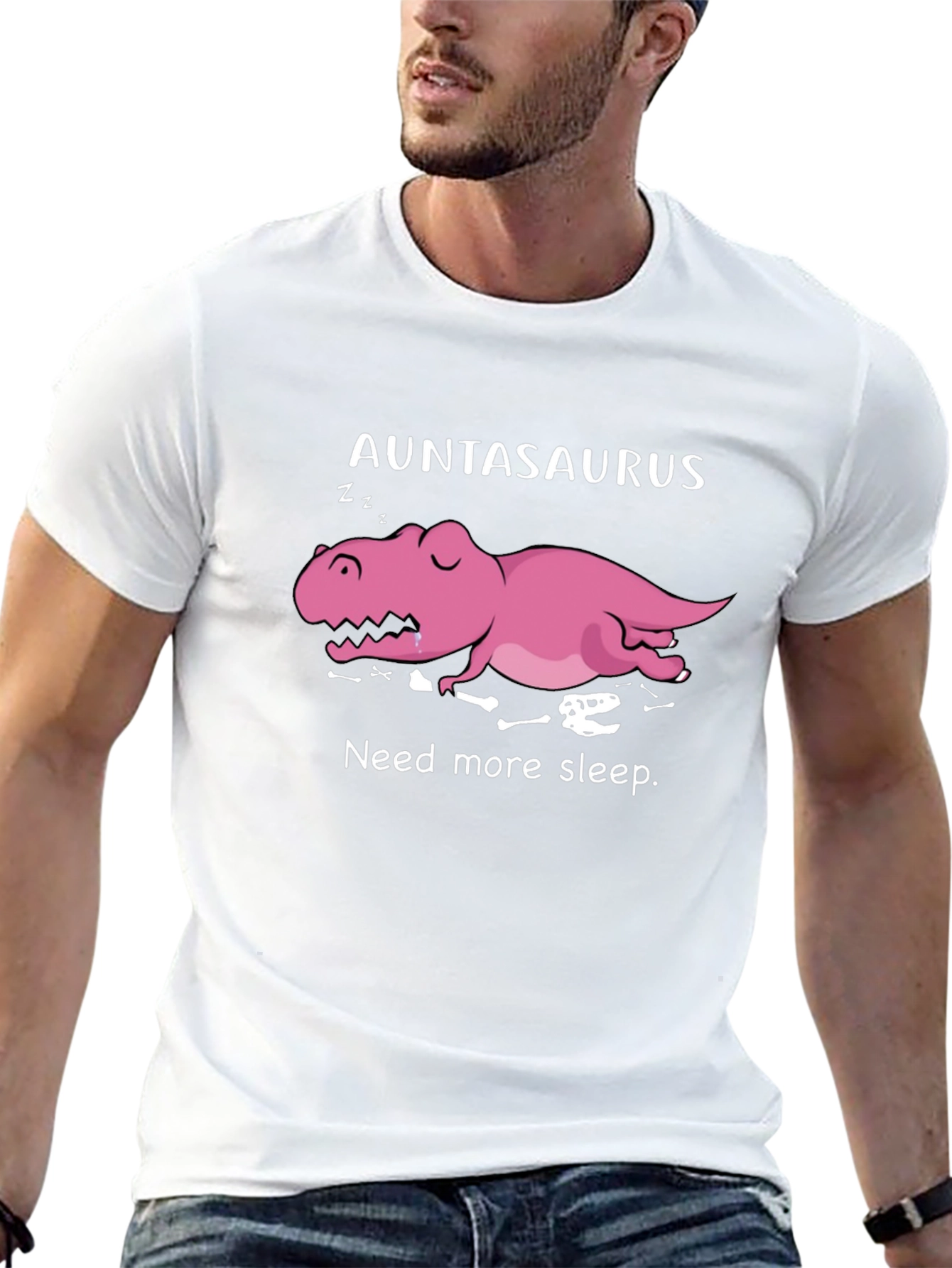 Auntasaurus Need More Sleep Funny T-Shirt