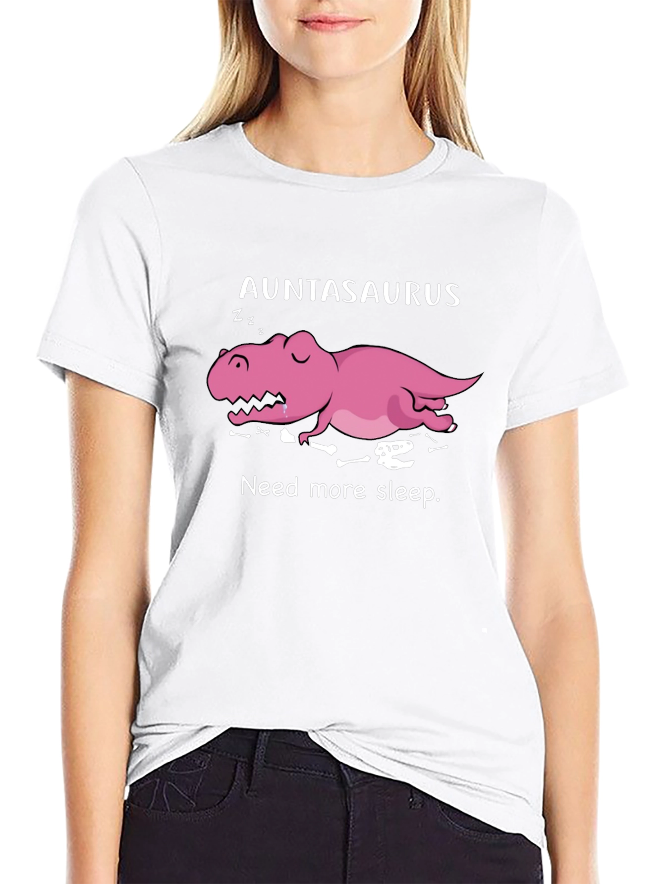 Auntasaurus Need More Sleep Funny T-Shirt