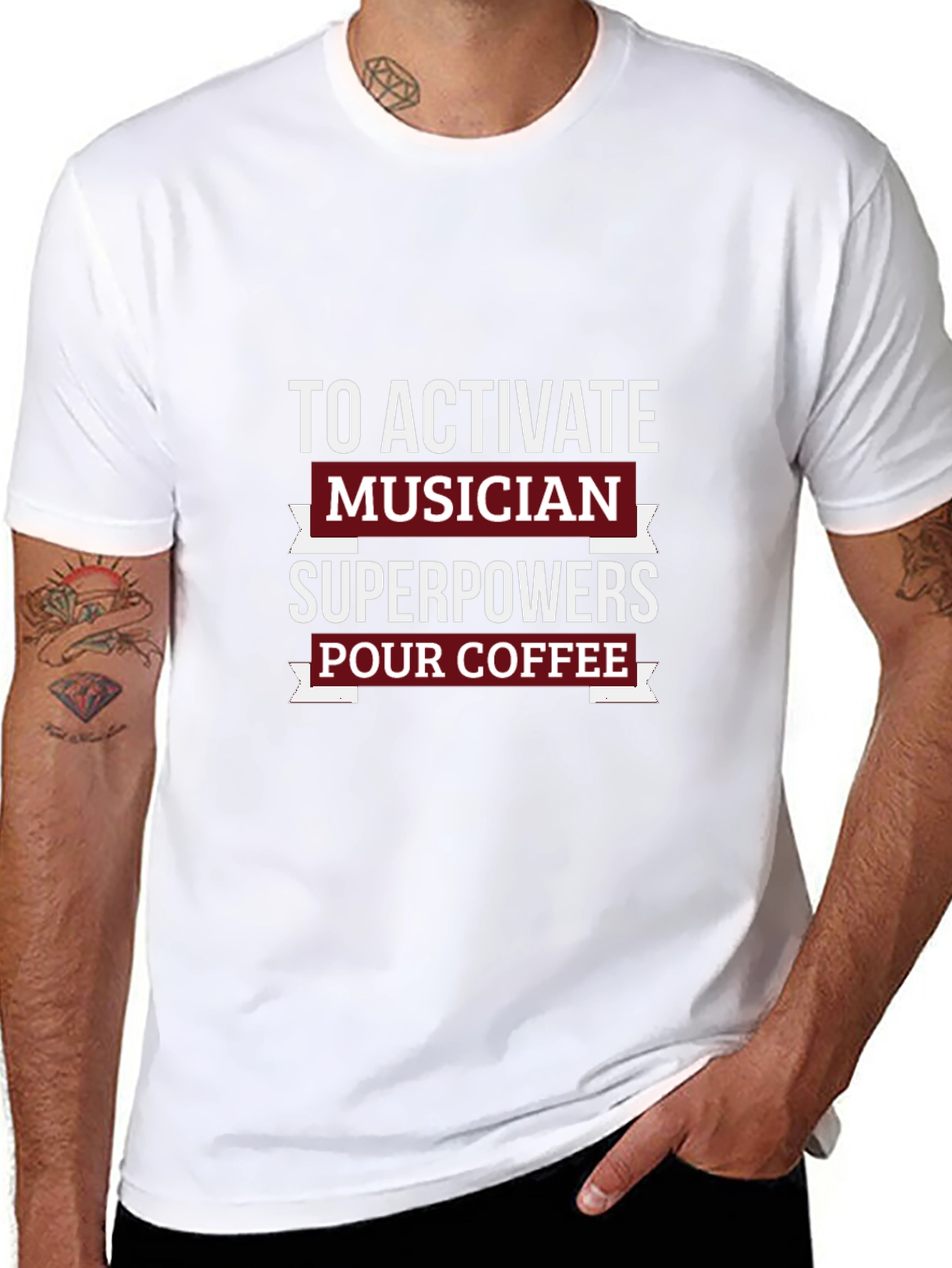 Musician Superpowers Coffee T-Shirt