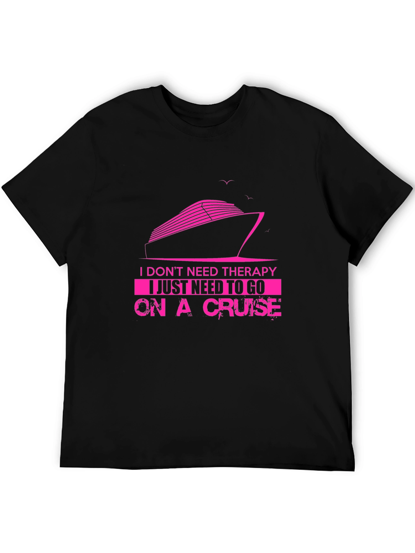 Cruise Therapy T-Shirt - Mens Black Graphic Tee