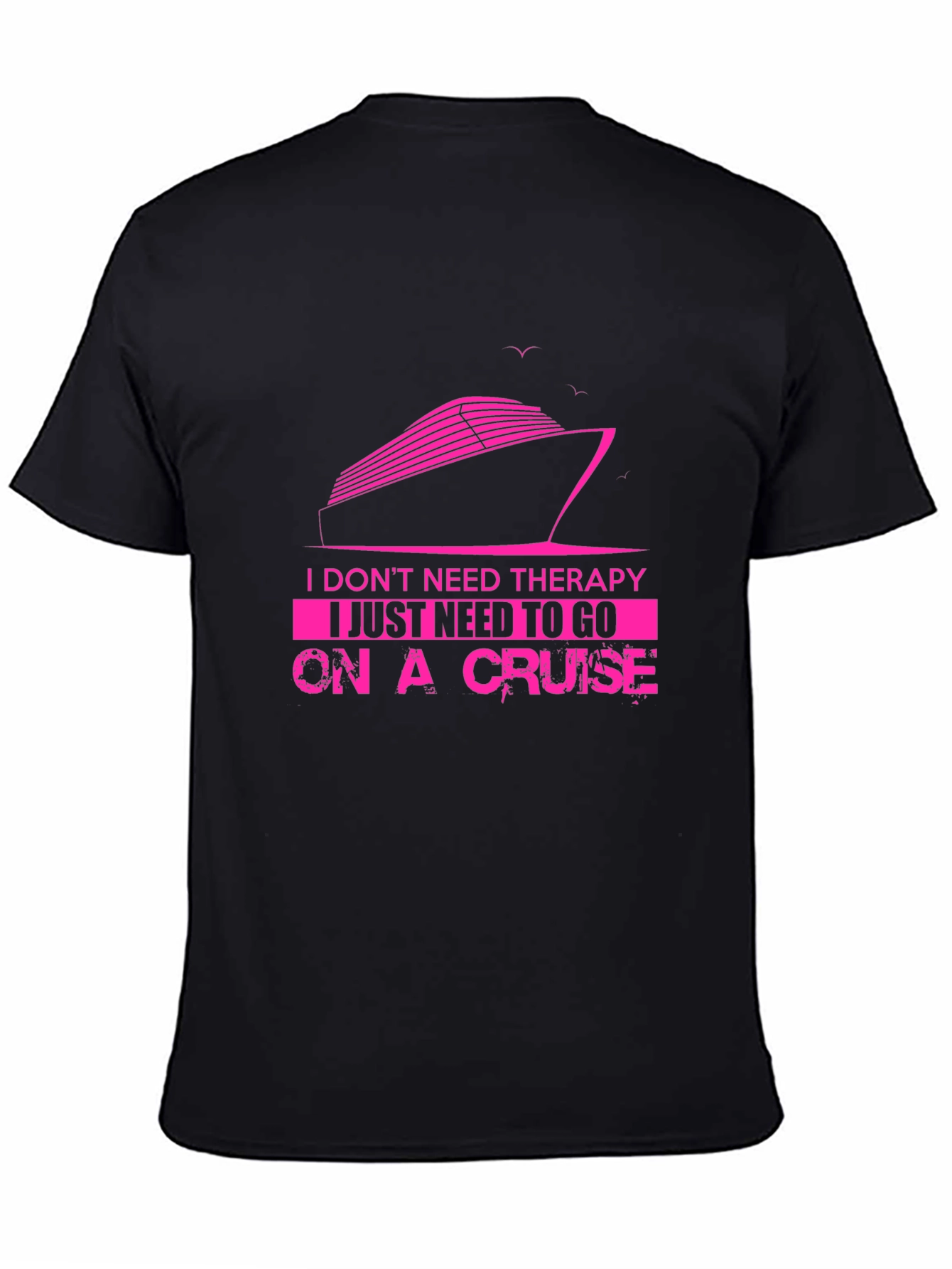Cruise Therapy T-Shirt - Mens Black Graphic Tee