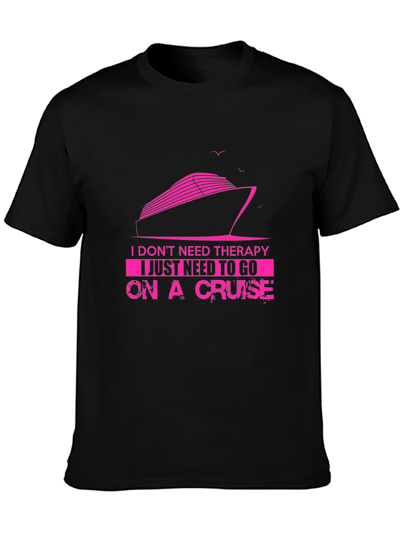 Cruise Therapy T-Shirt - Mens Black Graphic Tee