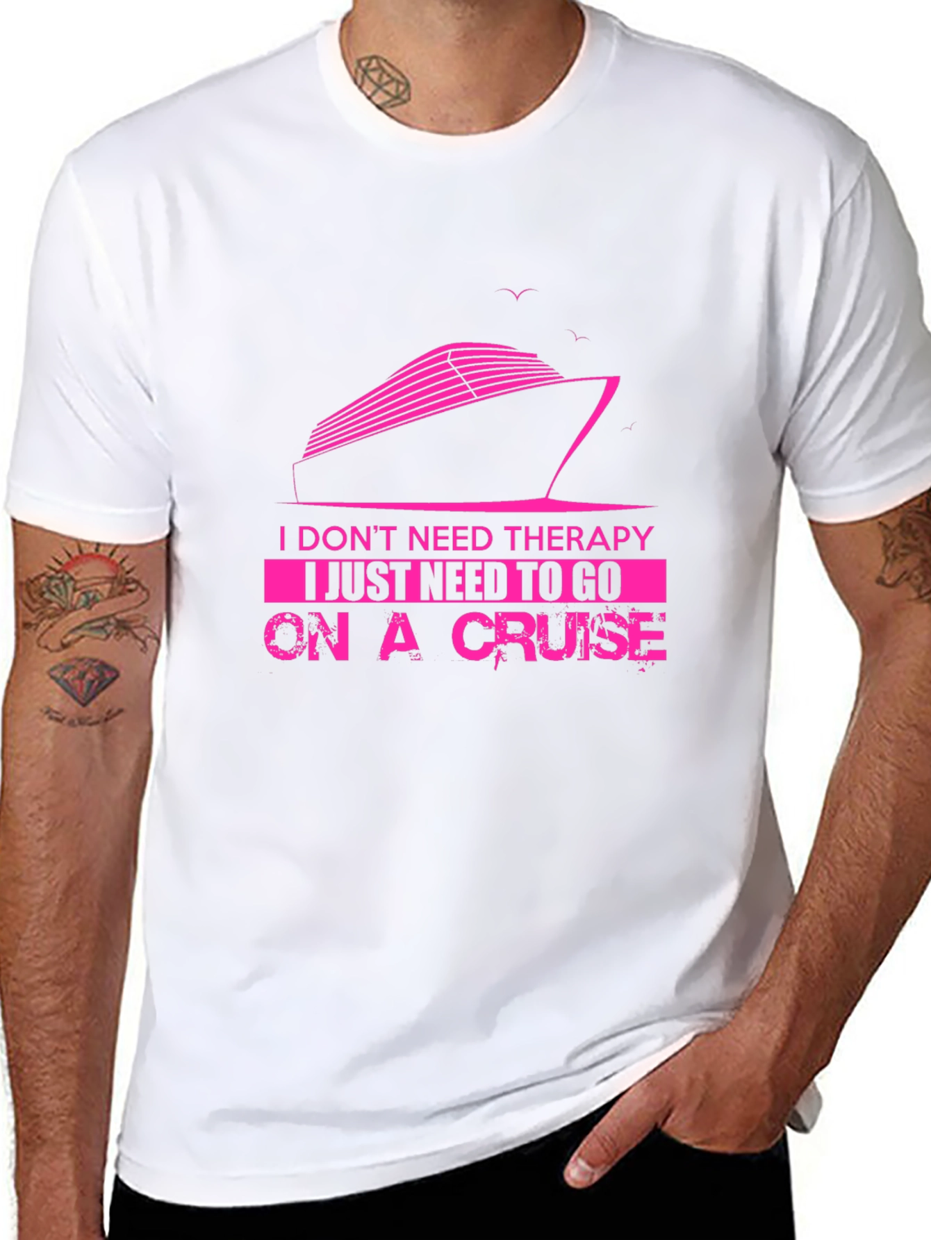 Cruise Therapy T-Shirt - Mens Black Graphic Tee