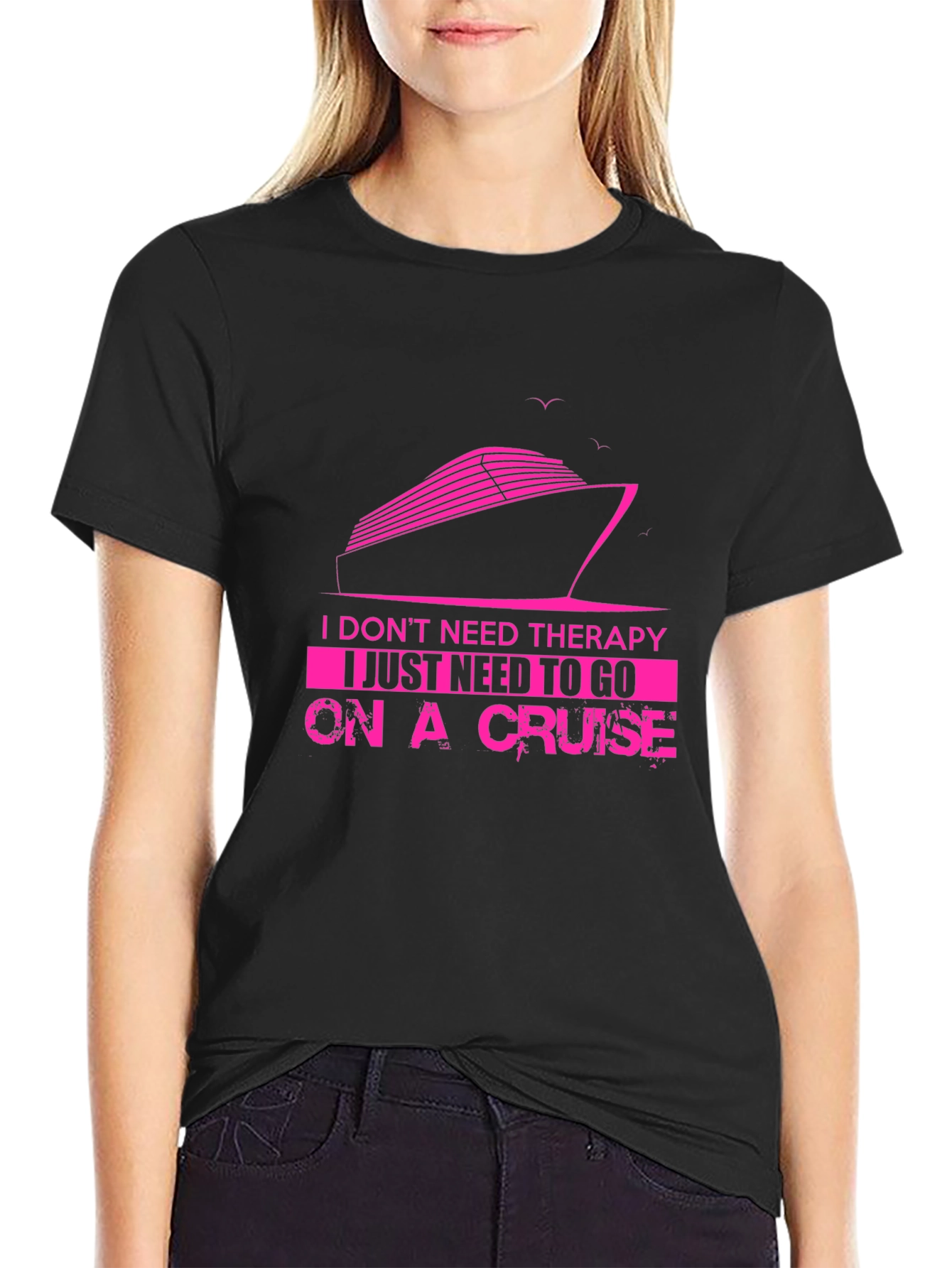 Cruise Therapy T-Shirt - Mens Black Graphic Tee