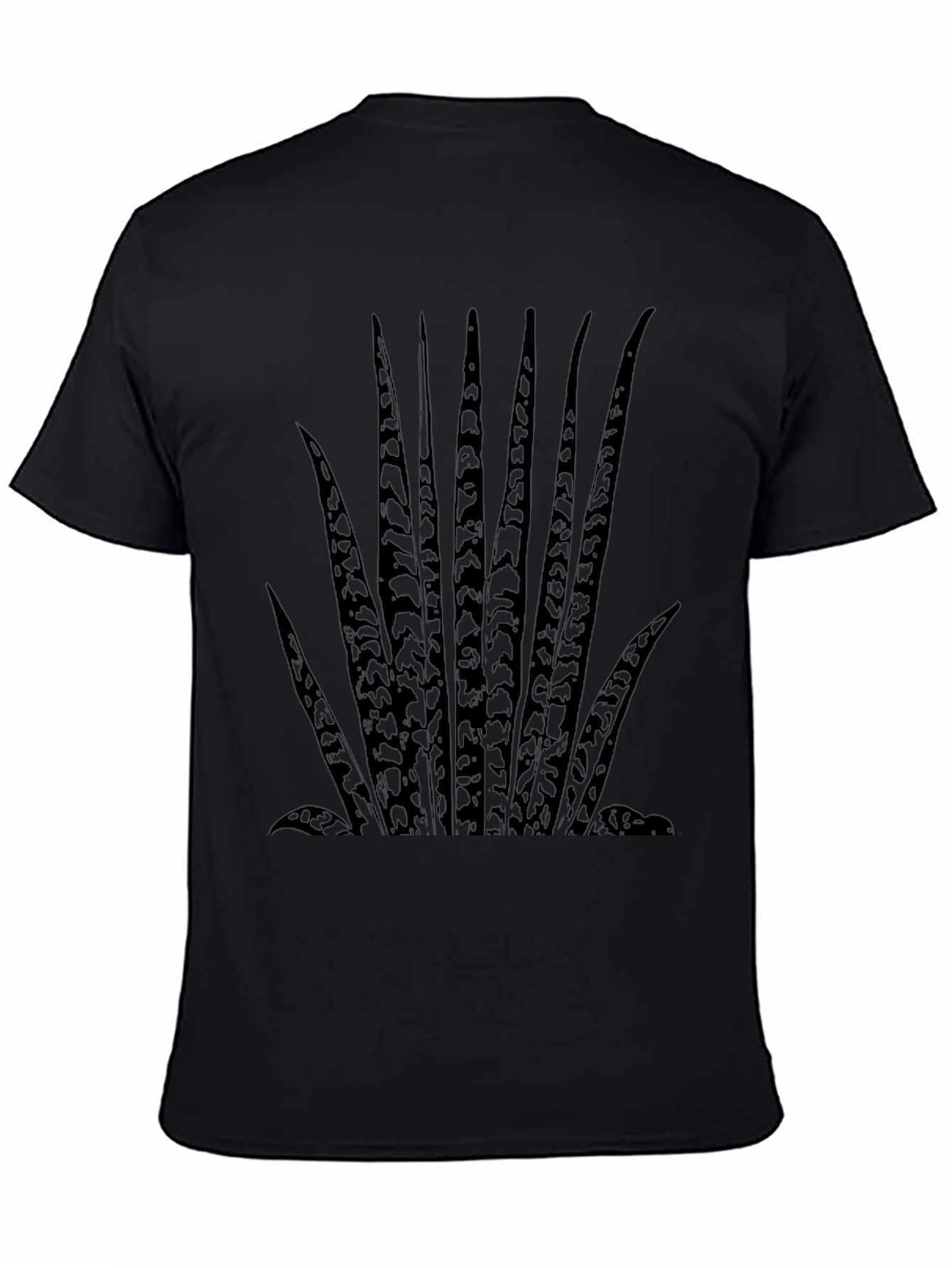Mens Snake Plant Graphic Tee - Black