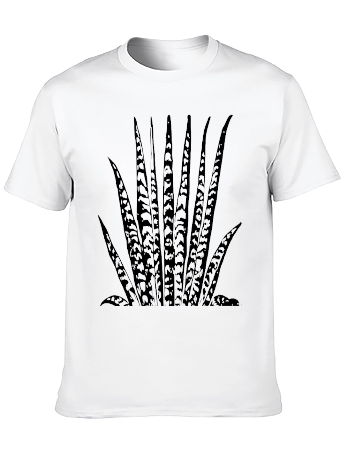 Mens Snake Plant Graphic Tee - Black