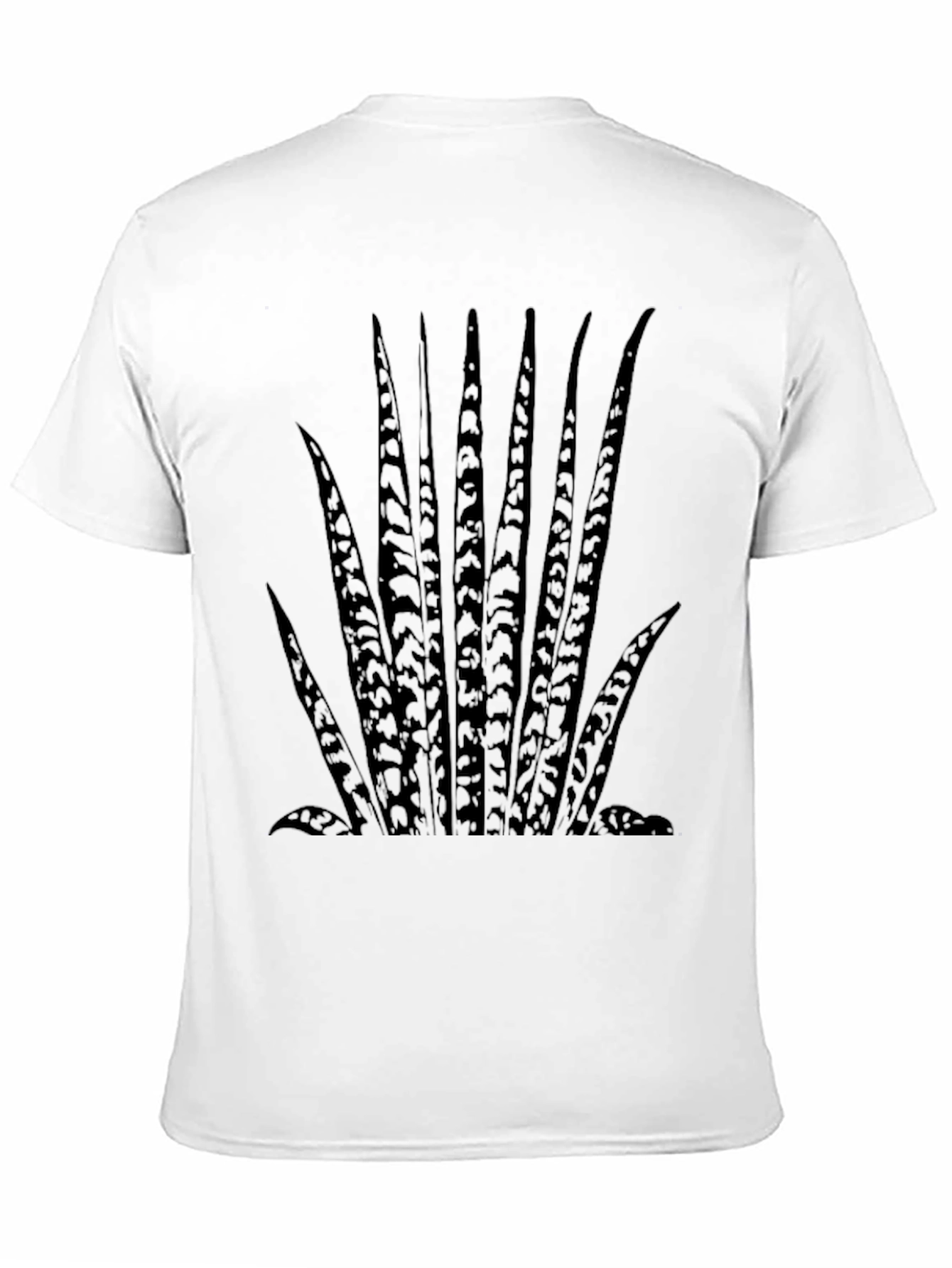 Mens Snake Plant Graphic Tee - Black