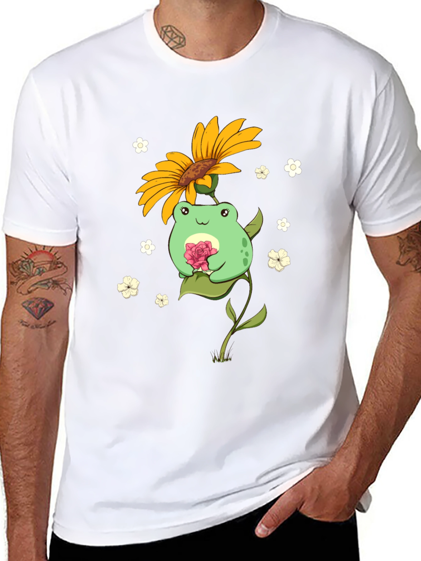 Frog Sunflower T-Shirt