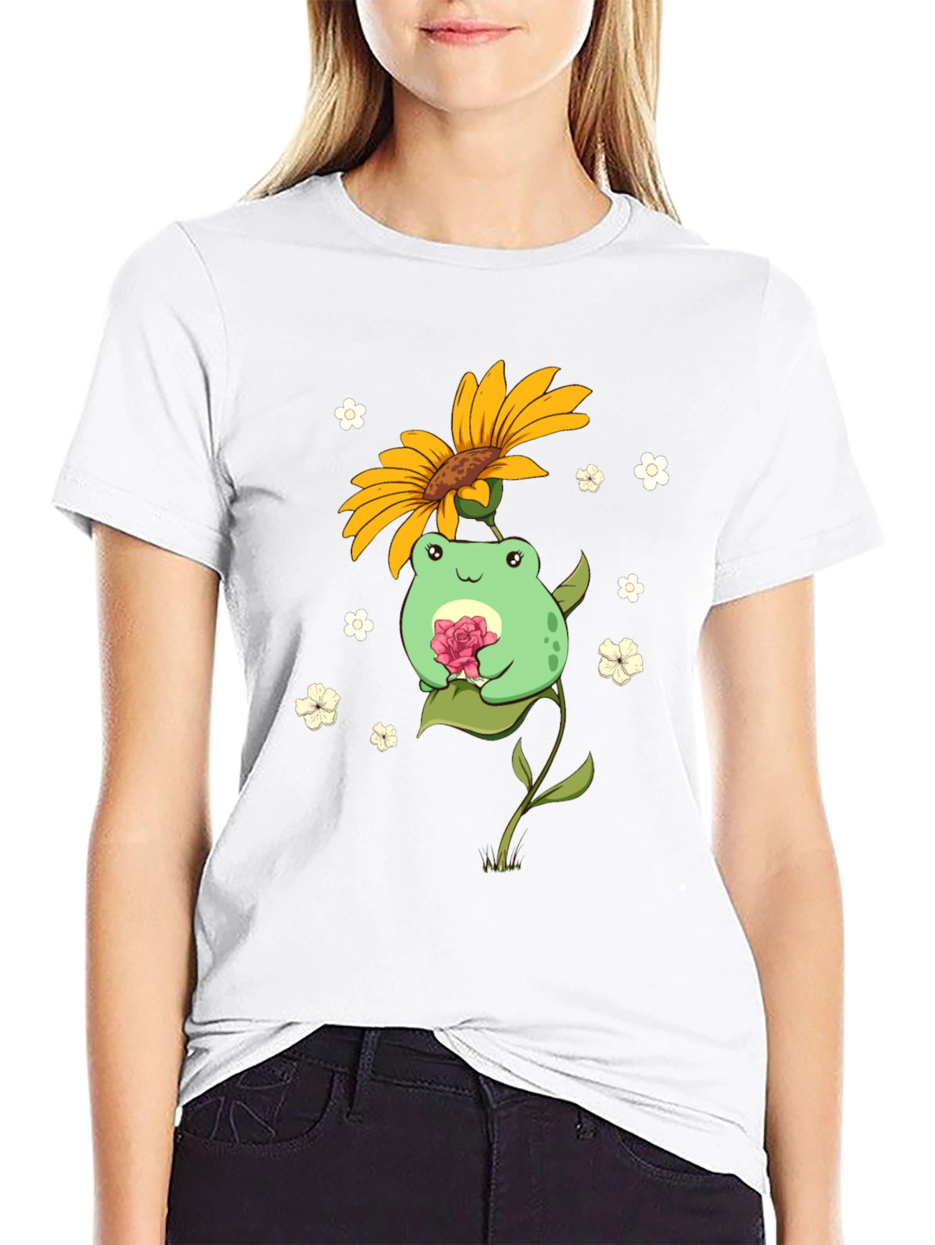 Frog Sunflower T-Shirt