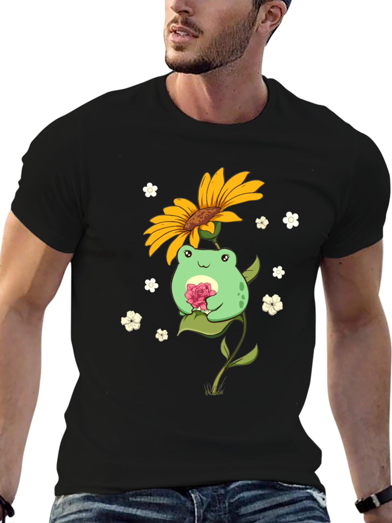 Frog Sunflower T-Shirt
