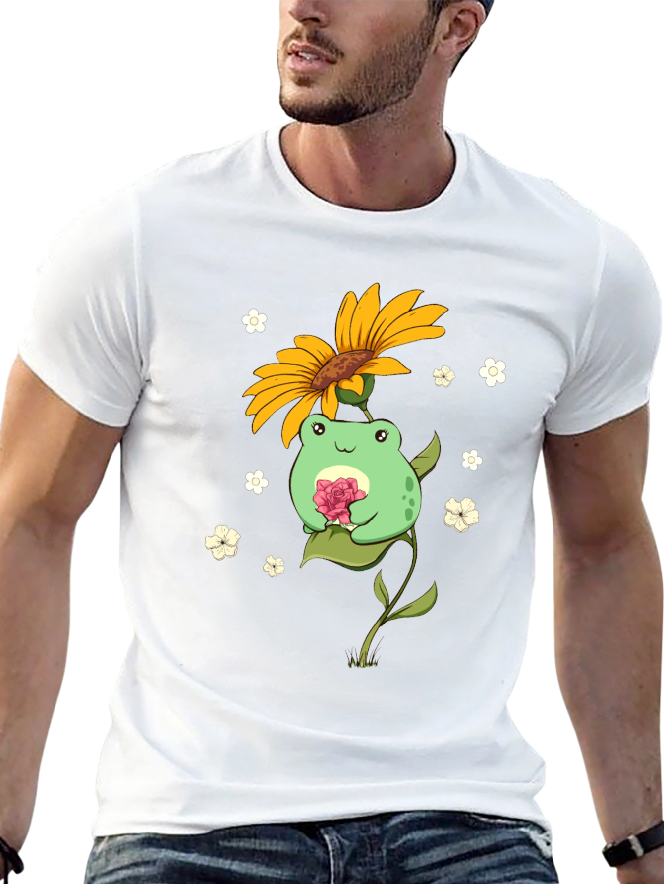 Frog Sunflower T-Shirt