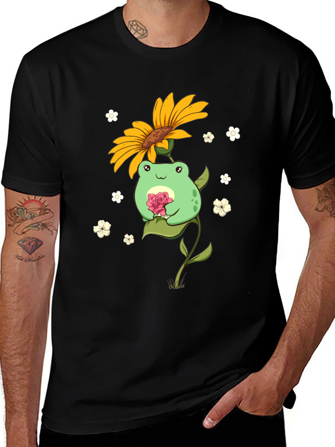 Frog Sunflower T-Shirt