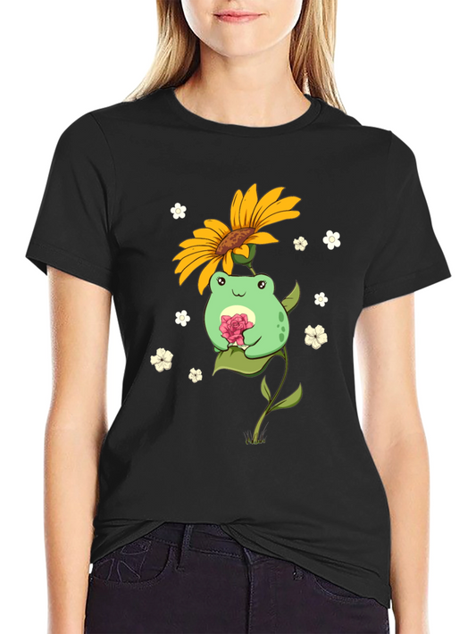 Frog Sunflower T-Shirt