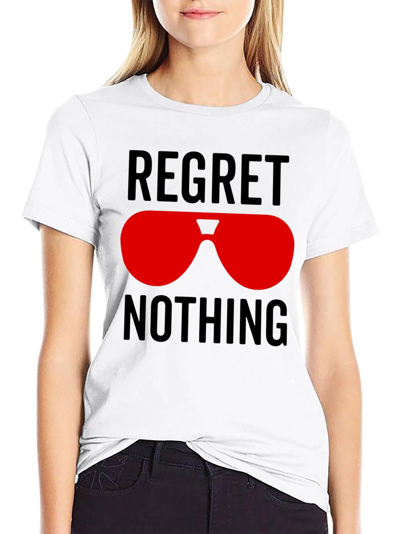 Regret Nothing Sunglasses Graphic Tee