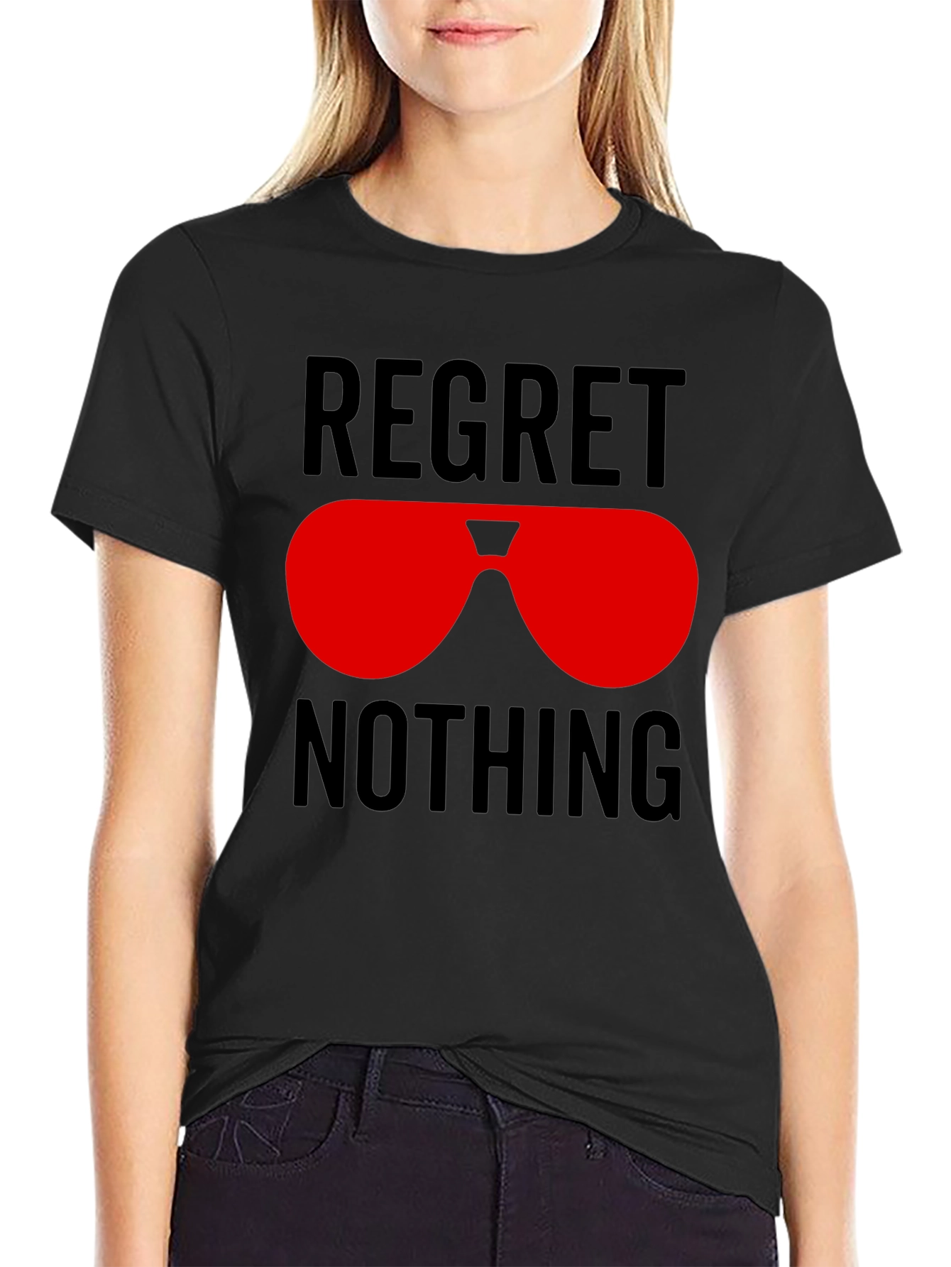 Regret Nothing Sunglasses Graphic Tee