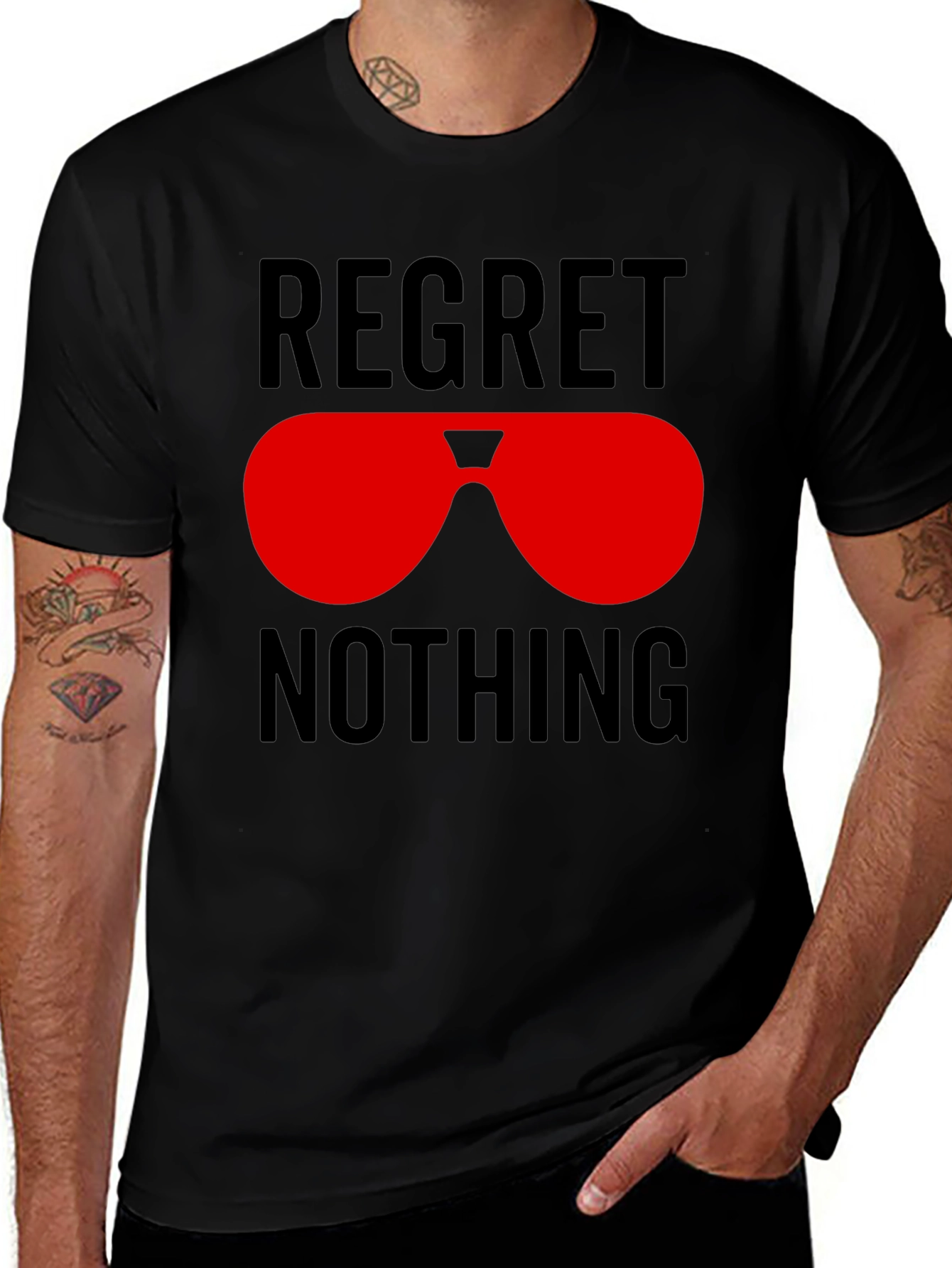 Regret Nothing Sunglasses Graphic Tee