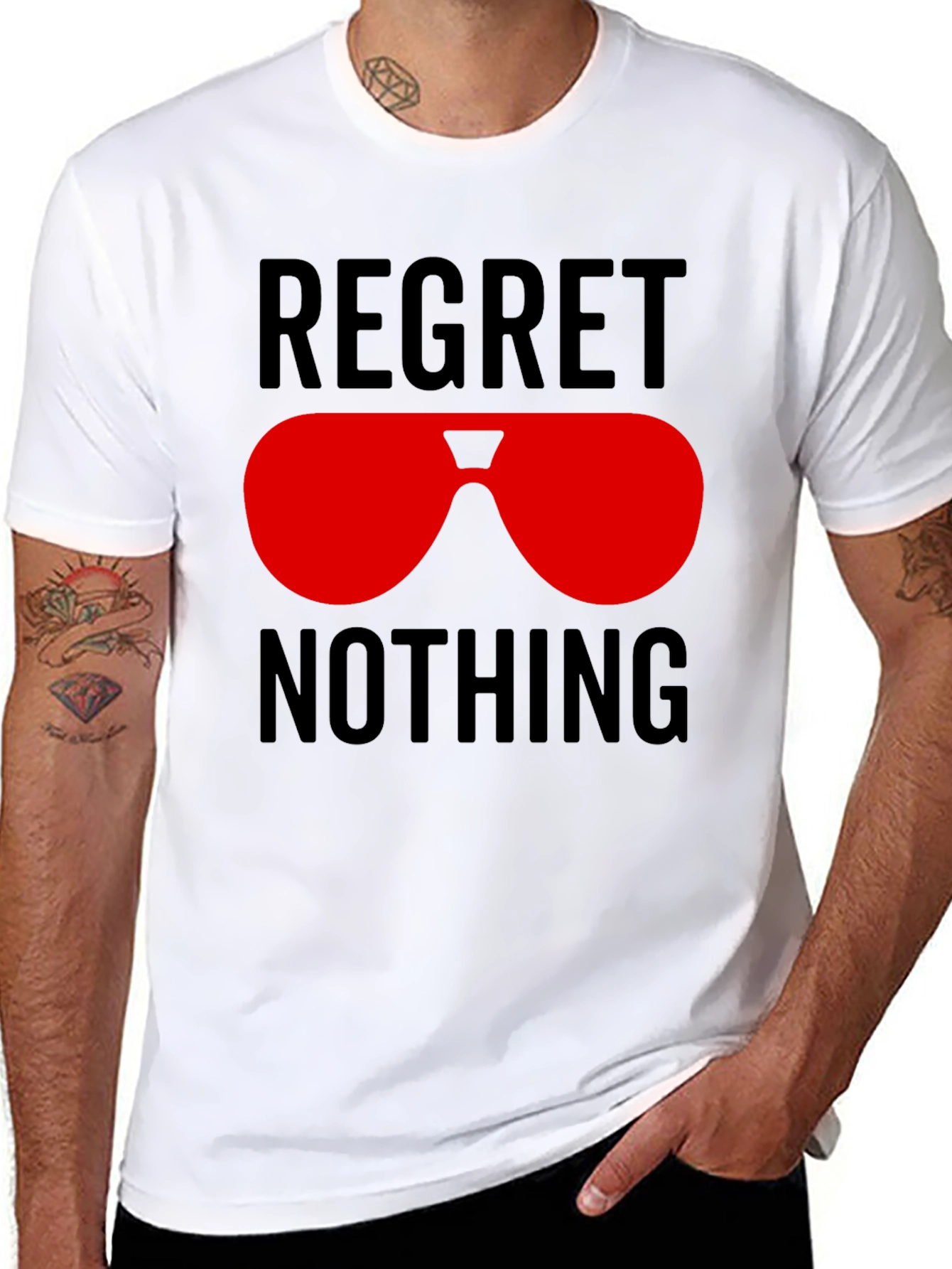 Regret Nothing Sunglasses Graphic Tee